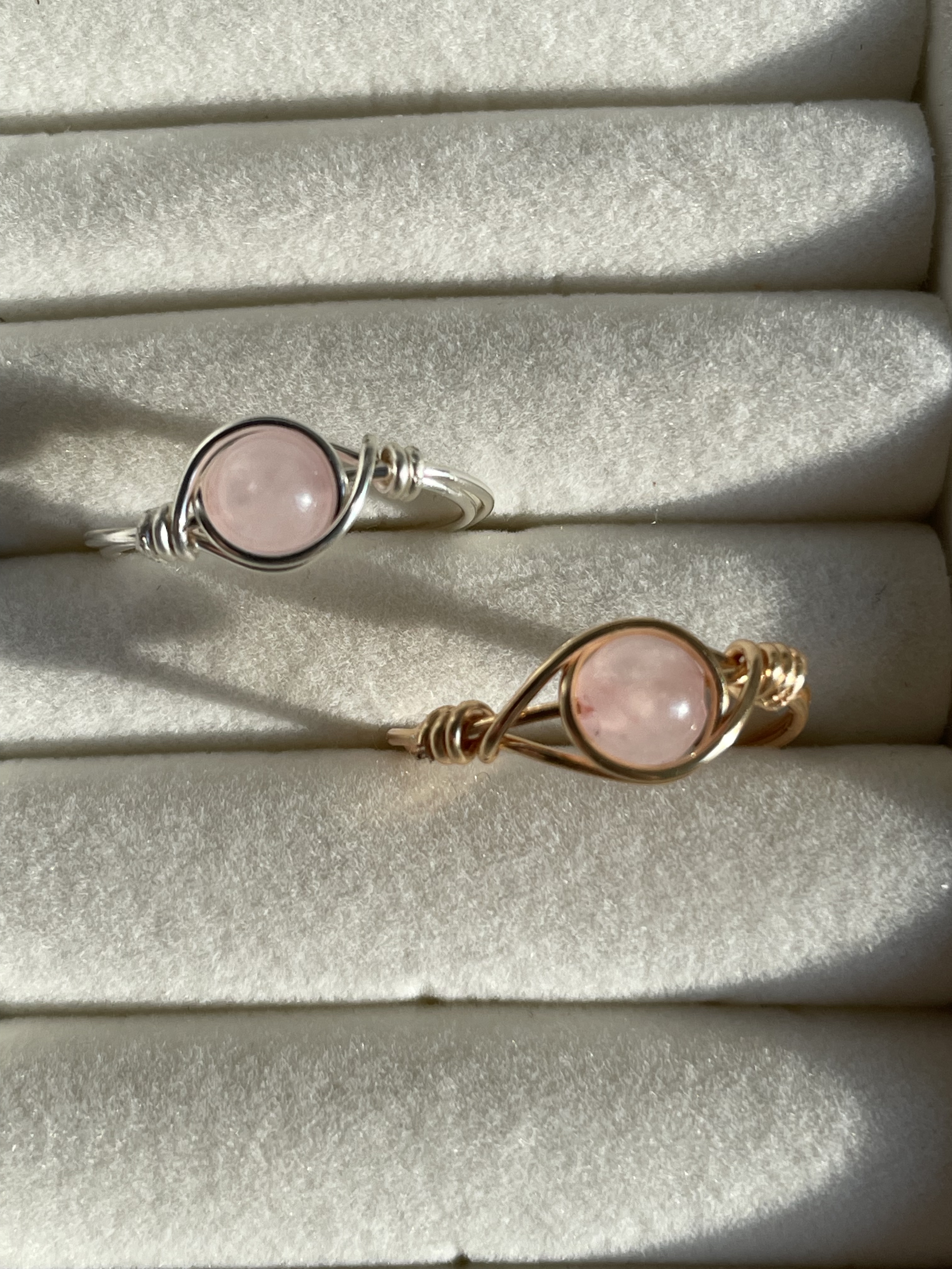 Rose Quartz Zayra Ring