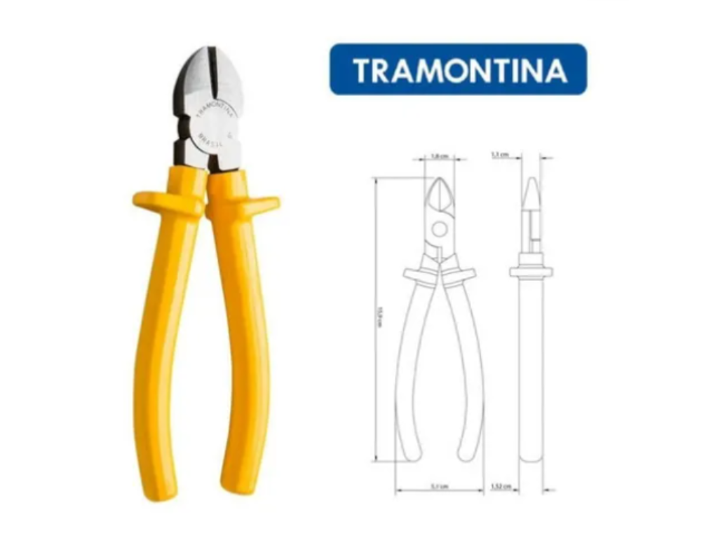Alicate De Corte Diagonal 6 Pol. Isolado 1000 V Tramontina