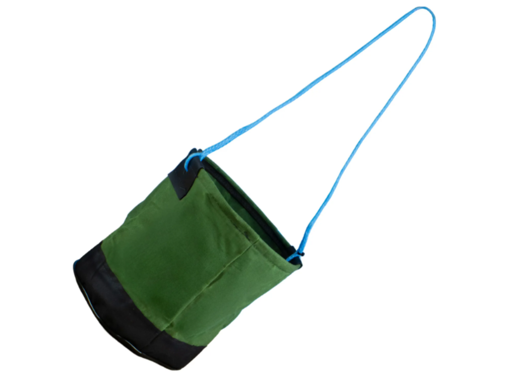 Balde De Lona com Fundo De Couro Para Armazenamento de Ferramentas