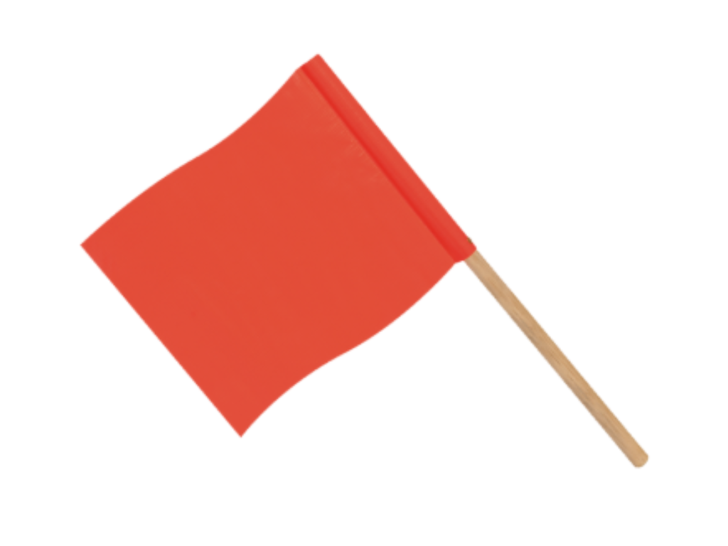 Bandeirola de sinalização de Cone