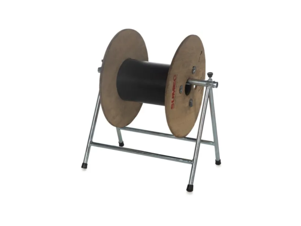 Cavalete Suporte Para Desenrolar Bobina De Cabo Fibra Drop