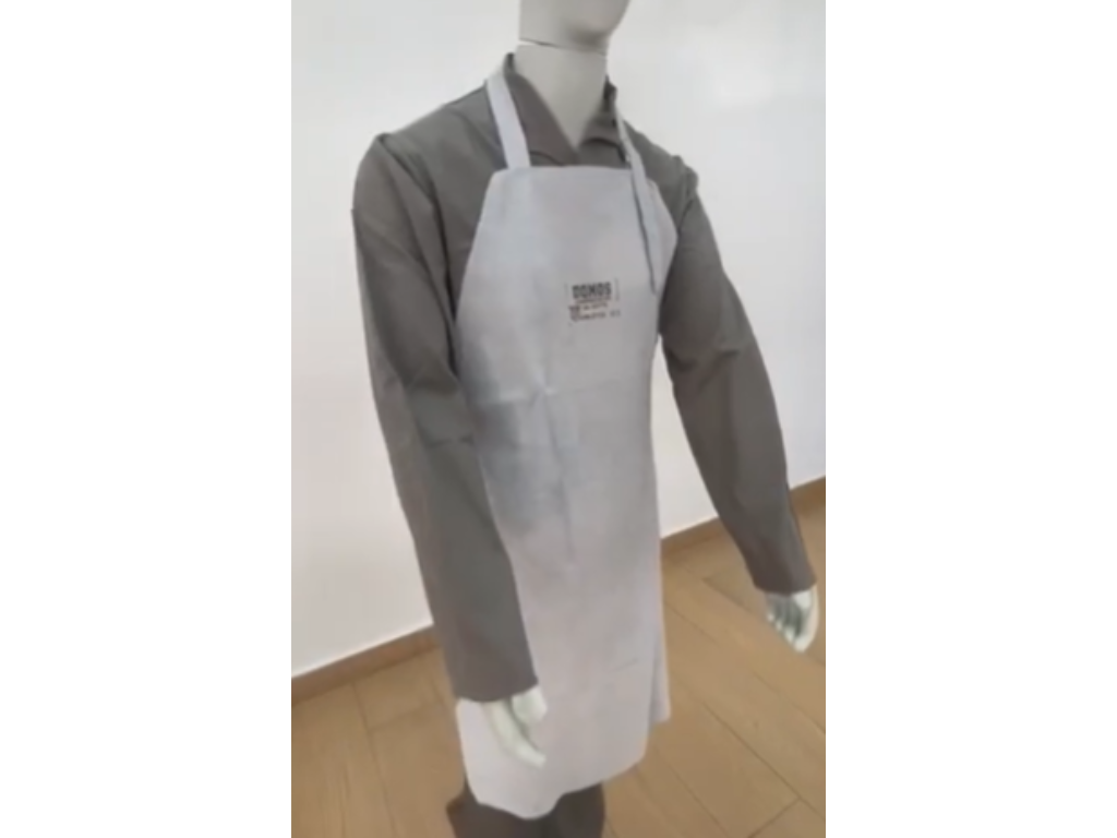 Avental de raspa soldador couro segurança proteção Epi Comercial Paulista 1,00x0,60