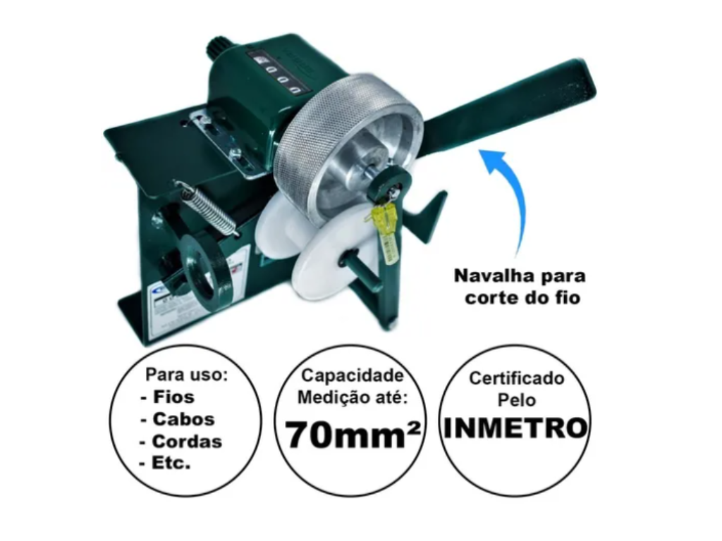 Máquina De Medir Fios E Cabos Até 70mm²