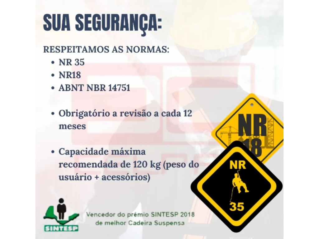 Kit Cadeira Assento Fibra P/ Pintura E Trabalho Em Altura