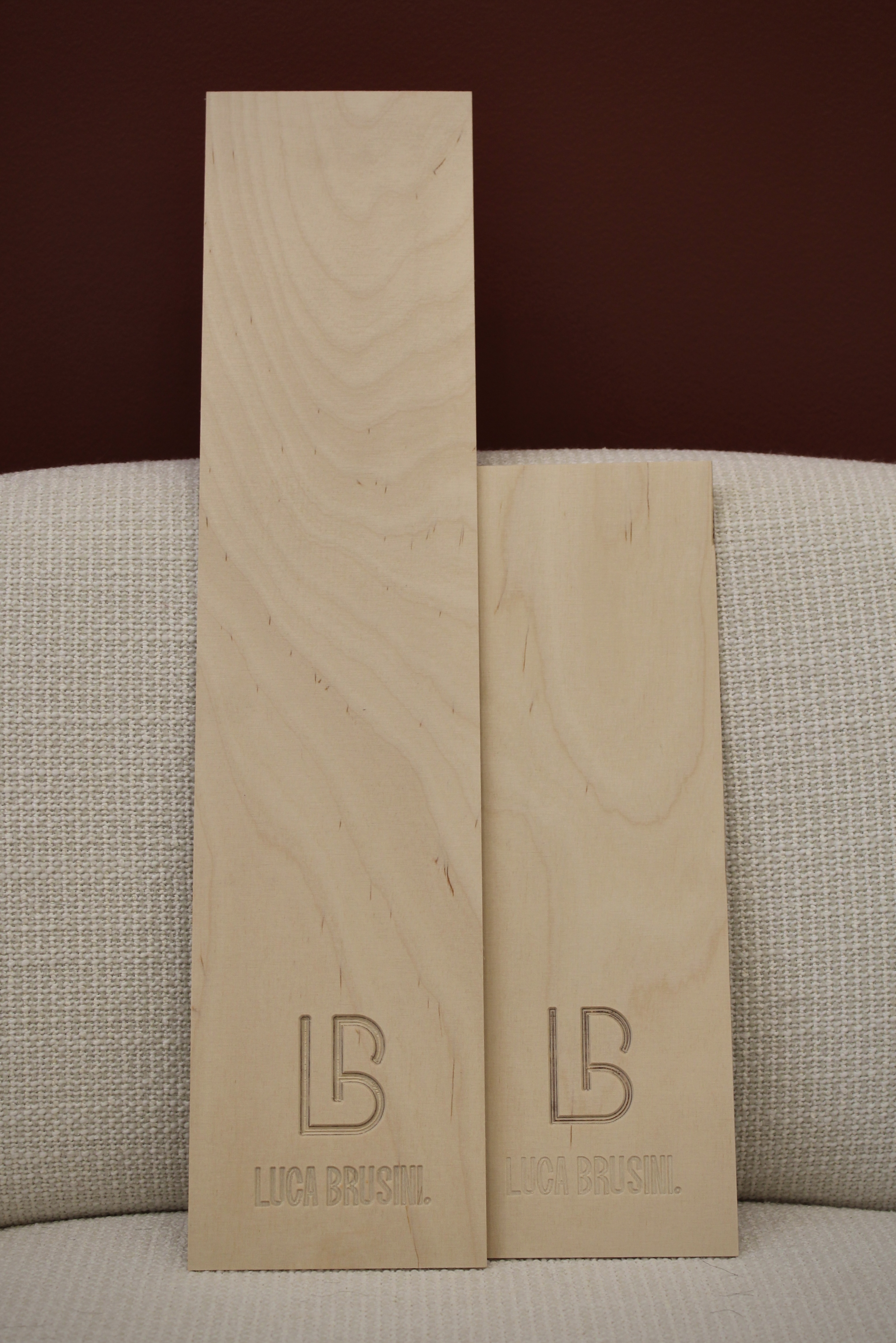 Planches à balayage claires en bois Luca Brusini 
