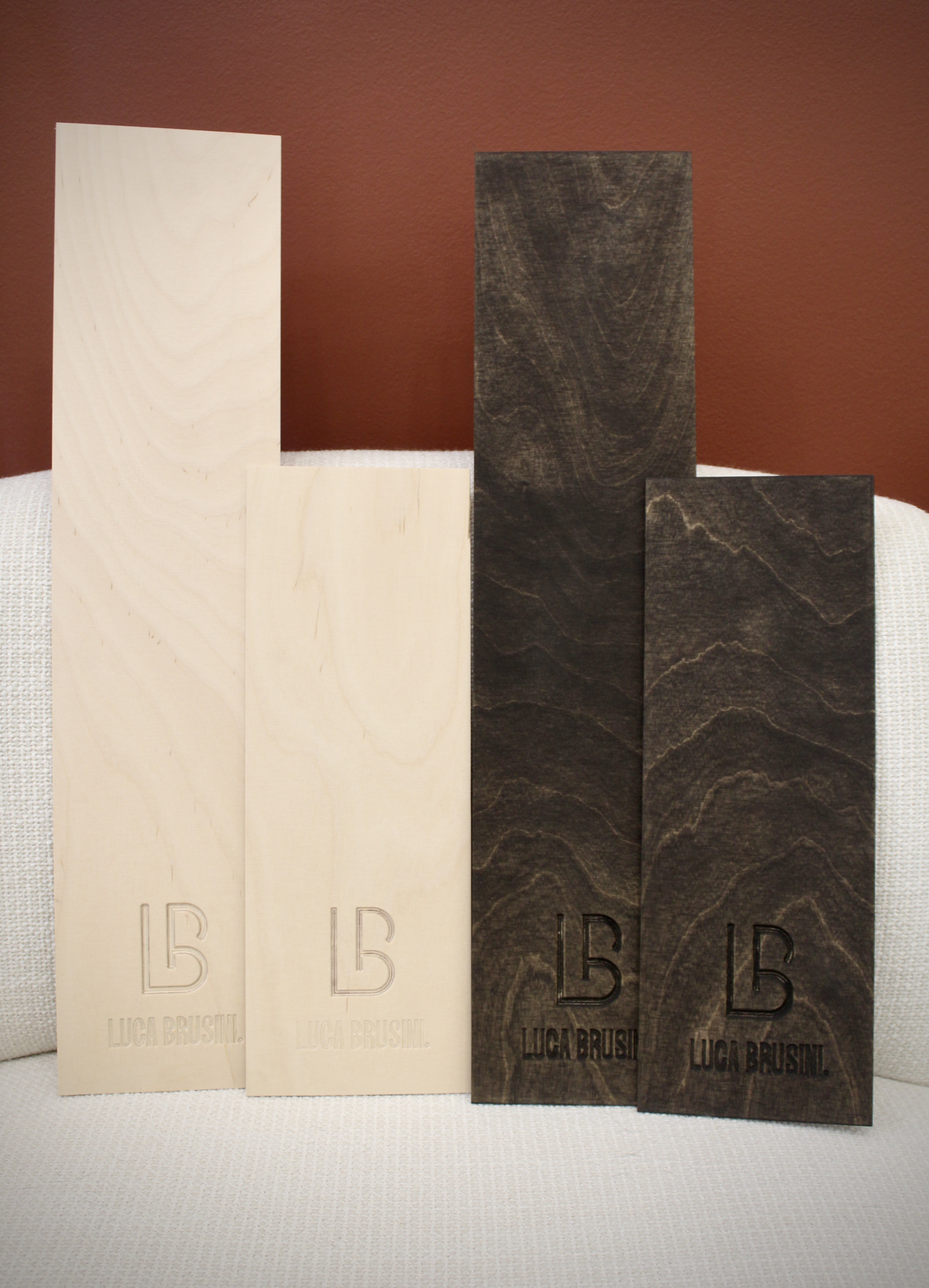 Planches à balayage claires en bois Luca Brusini 