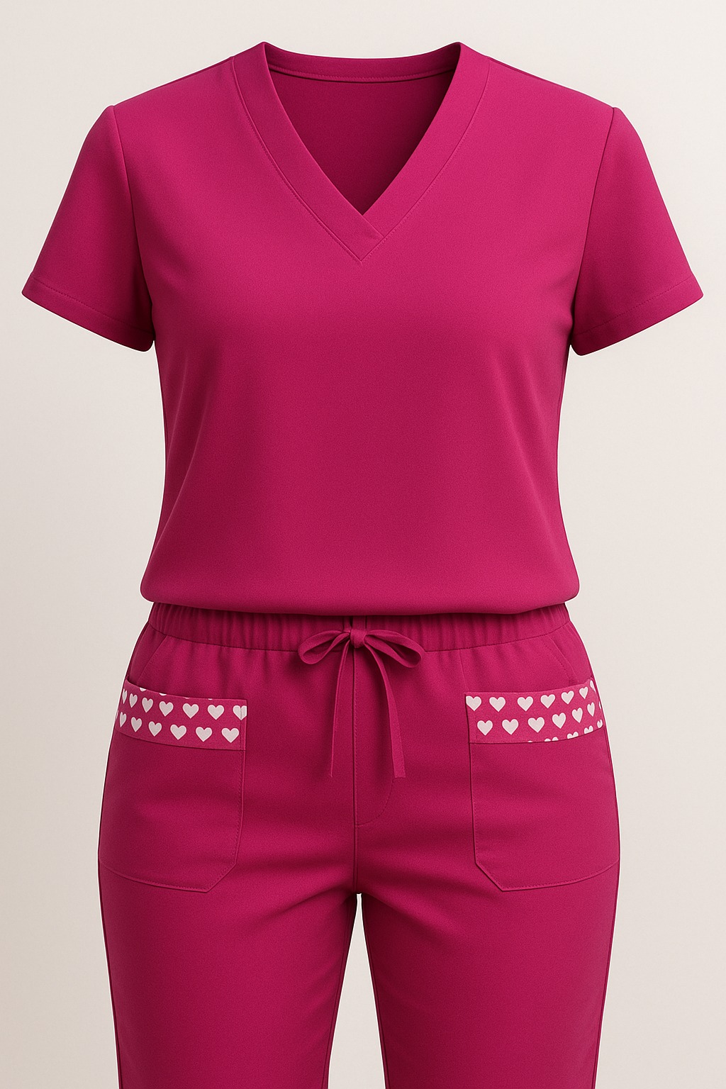 Pijama Cirúrgico Pink Heart (PROMOÇÃO)