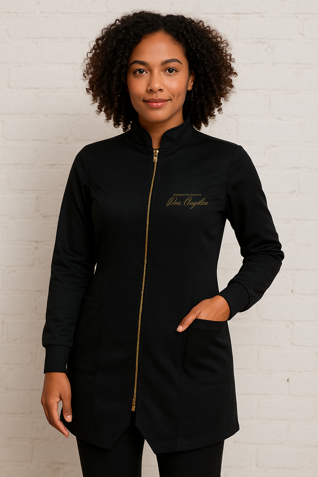 Jaleco gola padre (Manga comprida)