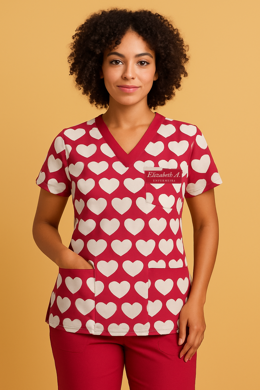 Pijama Cirúrgico Pink Heart II