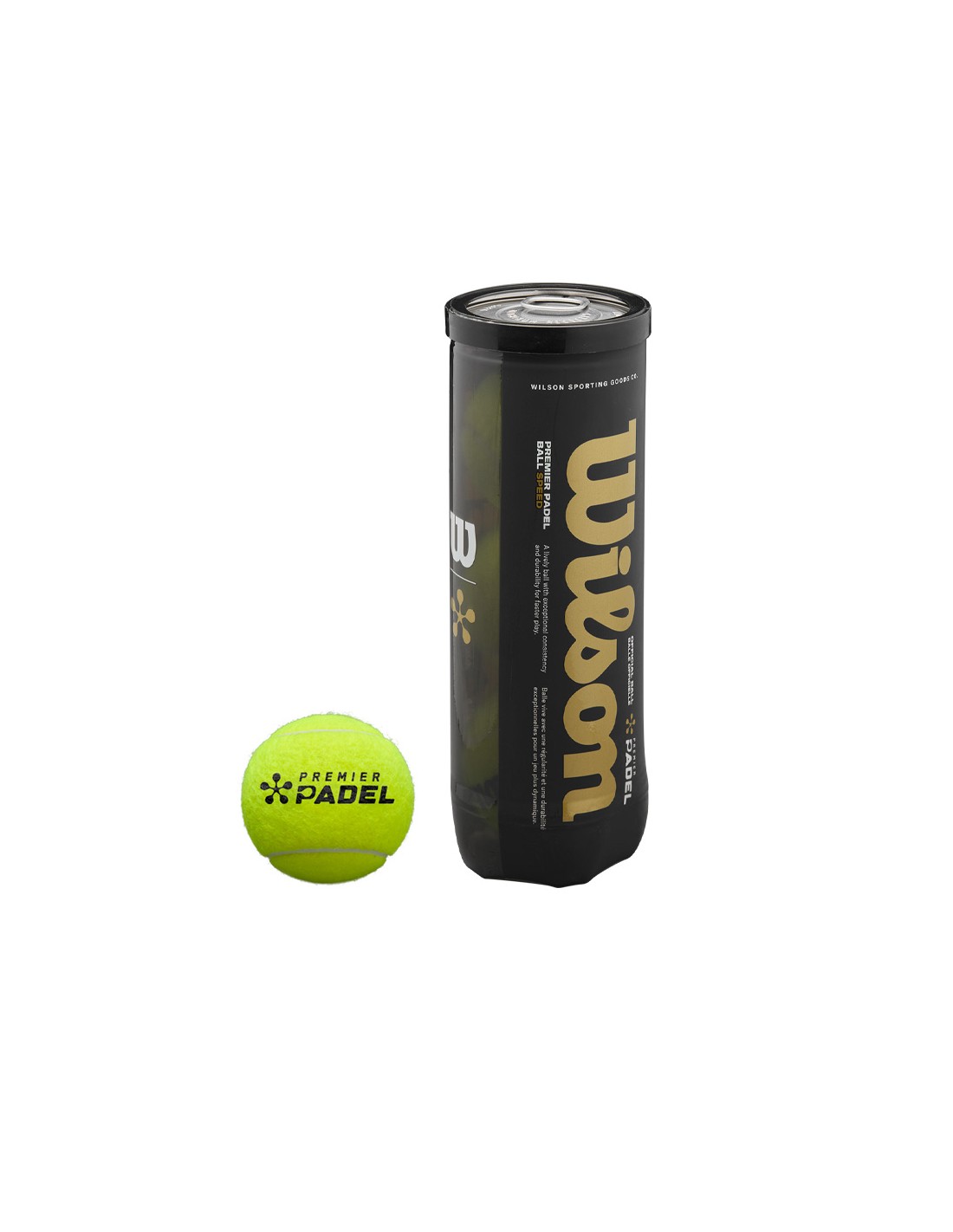 Pack de balles de 24 boites x 3 balles Wilson Premier Padel Speed 3 - Padel Sénégal