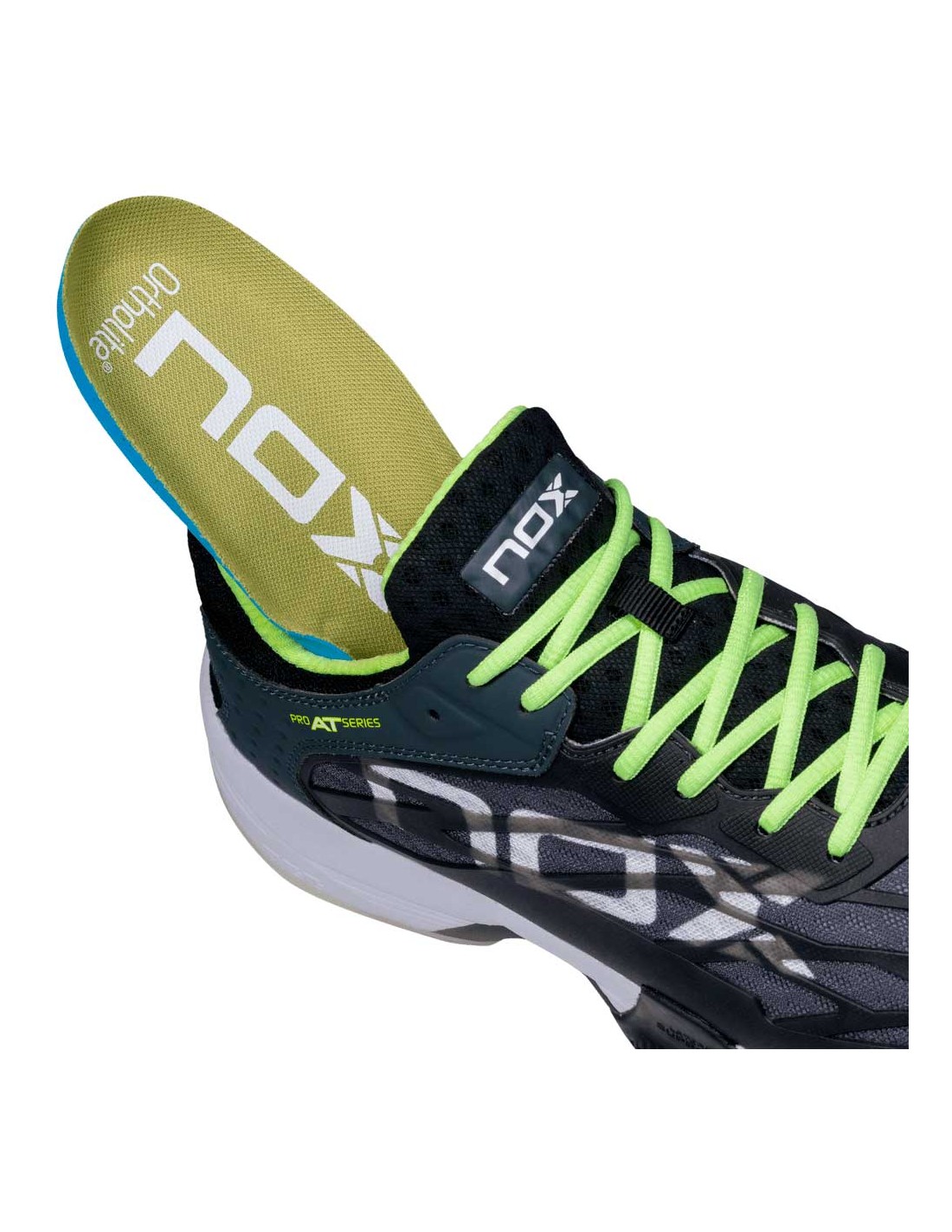 Chaussures At10 Lux Black/Sharp Green - Padel Sénégal