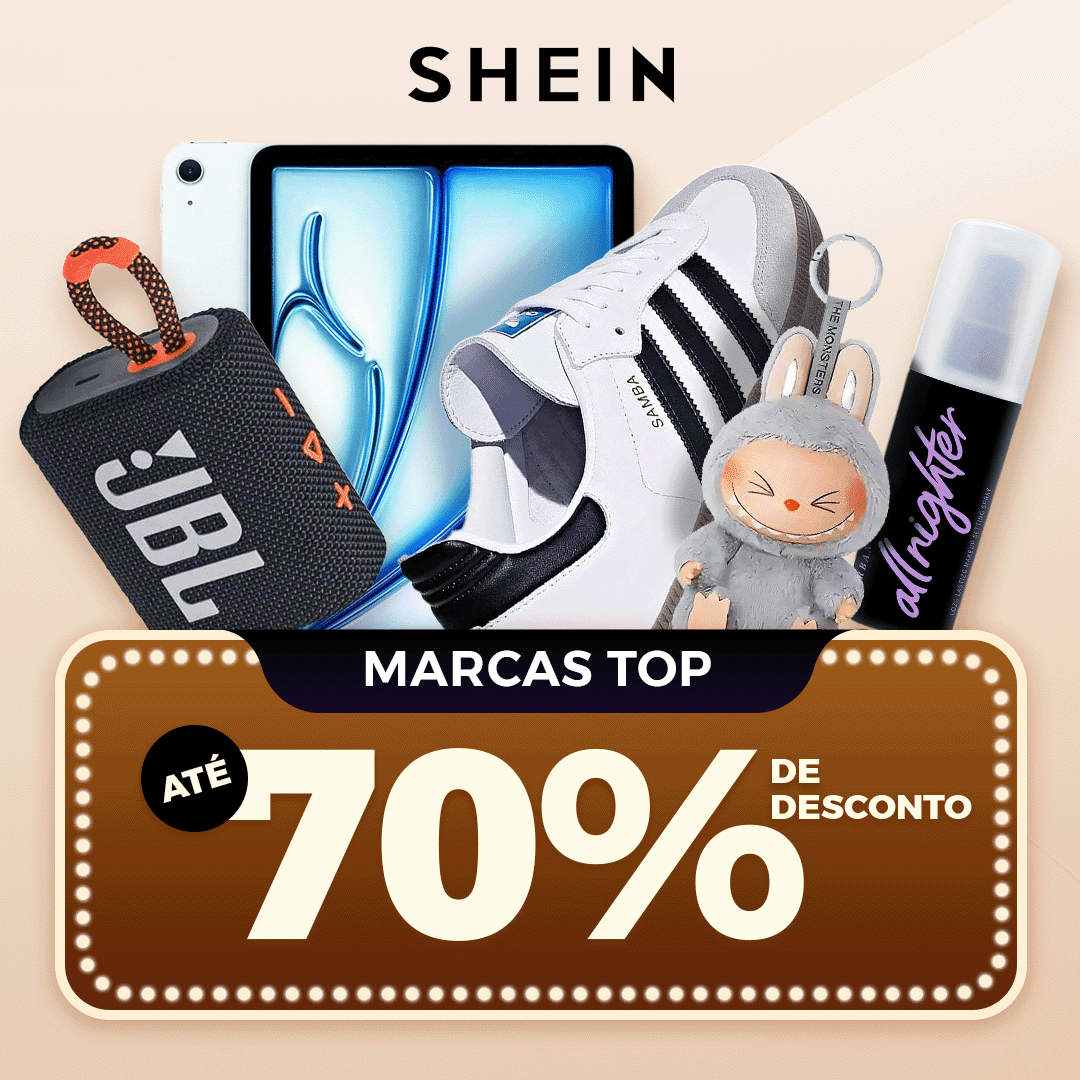 A SHEIN agora oferece até 70% OFF nas melhores marcas