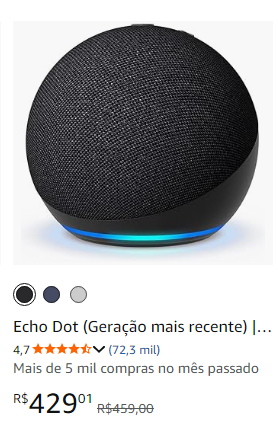 Echo Dot (Geração mais recente)