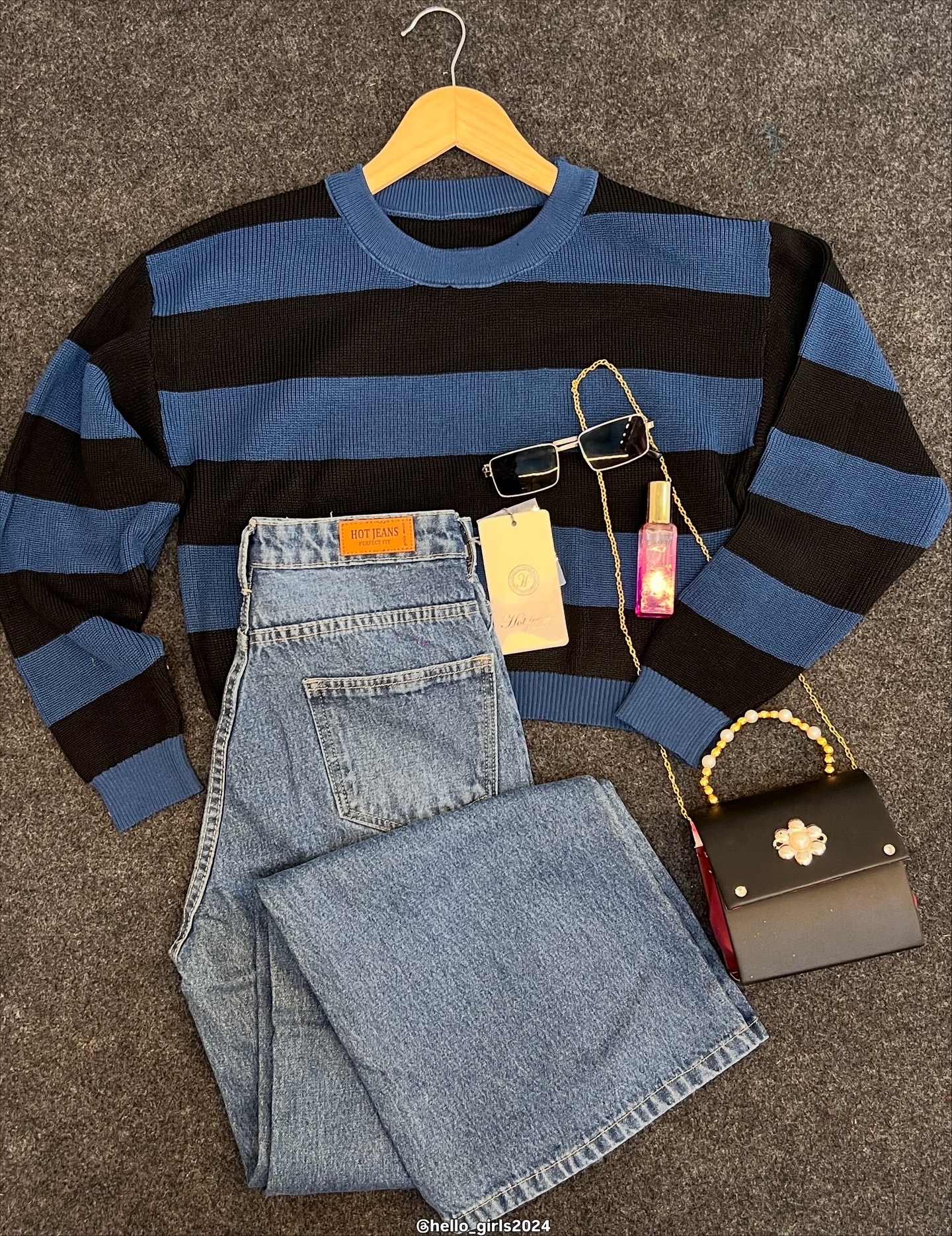 Pink and White Striped Sweater