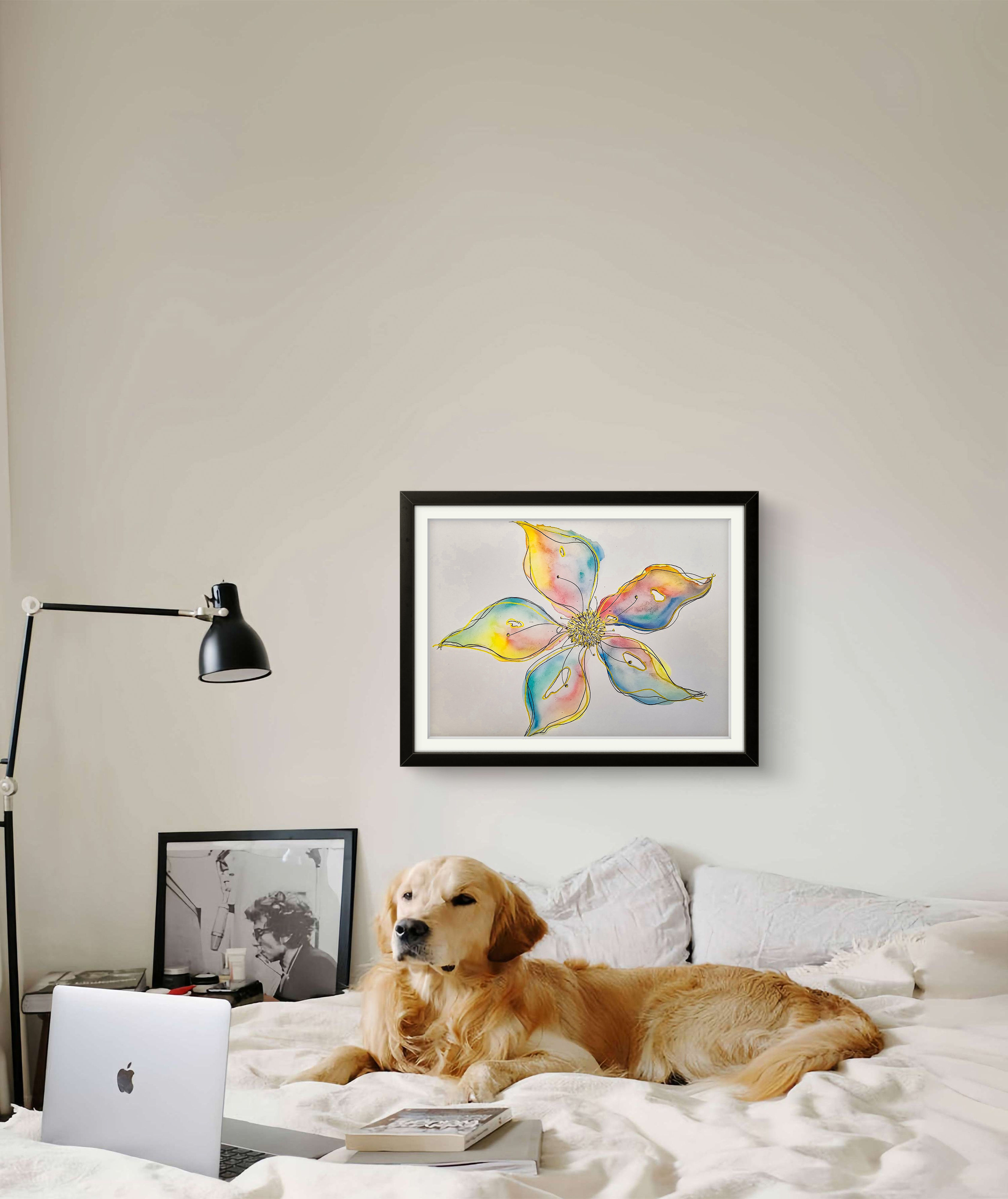 Mom's Flower Watercolor Art Print