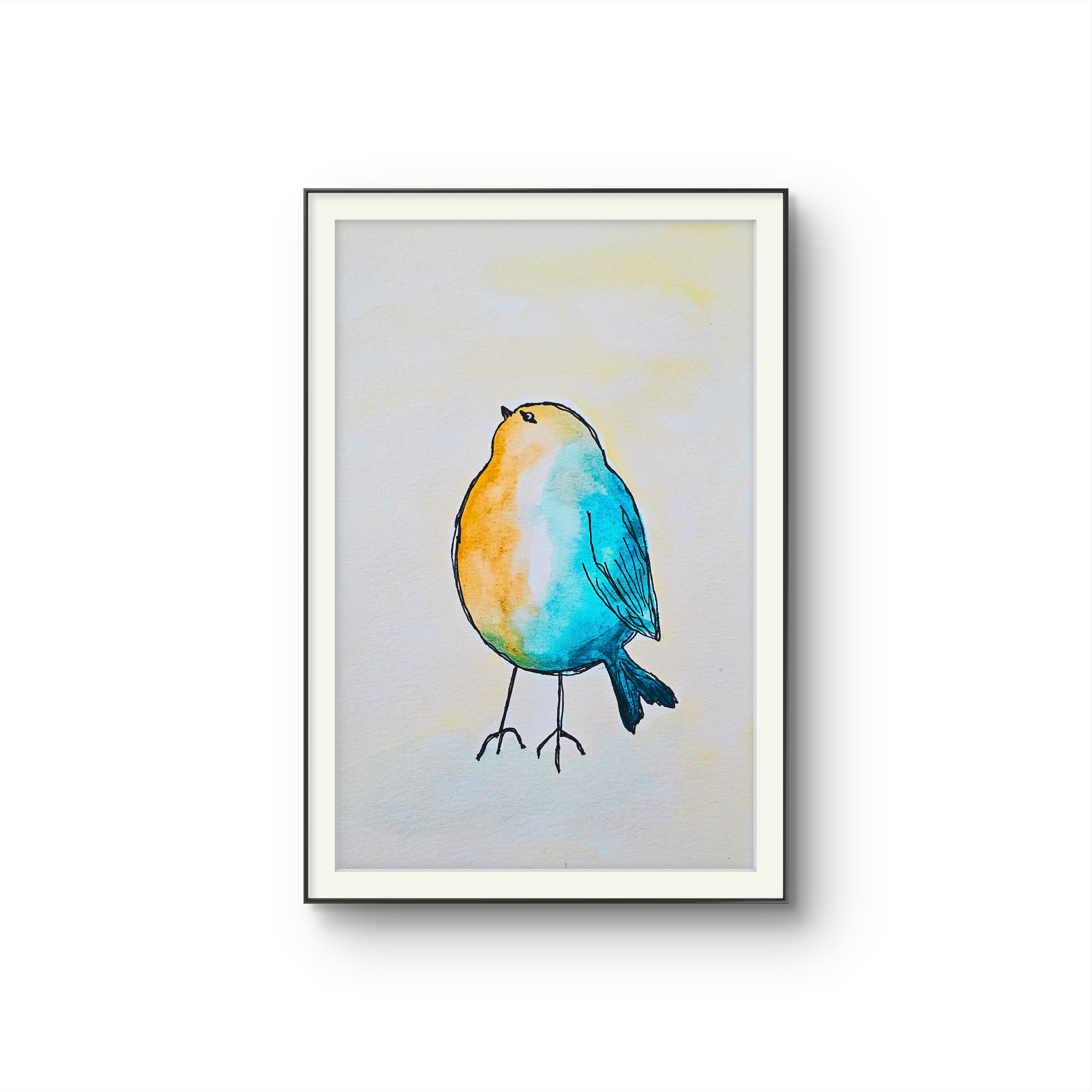 The Bird Watercolor Art Print