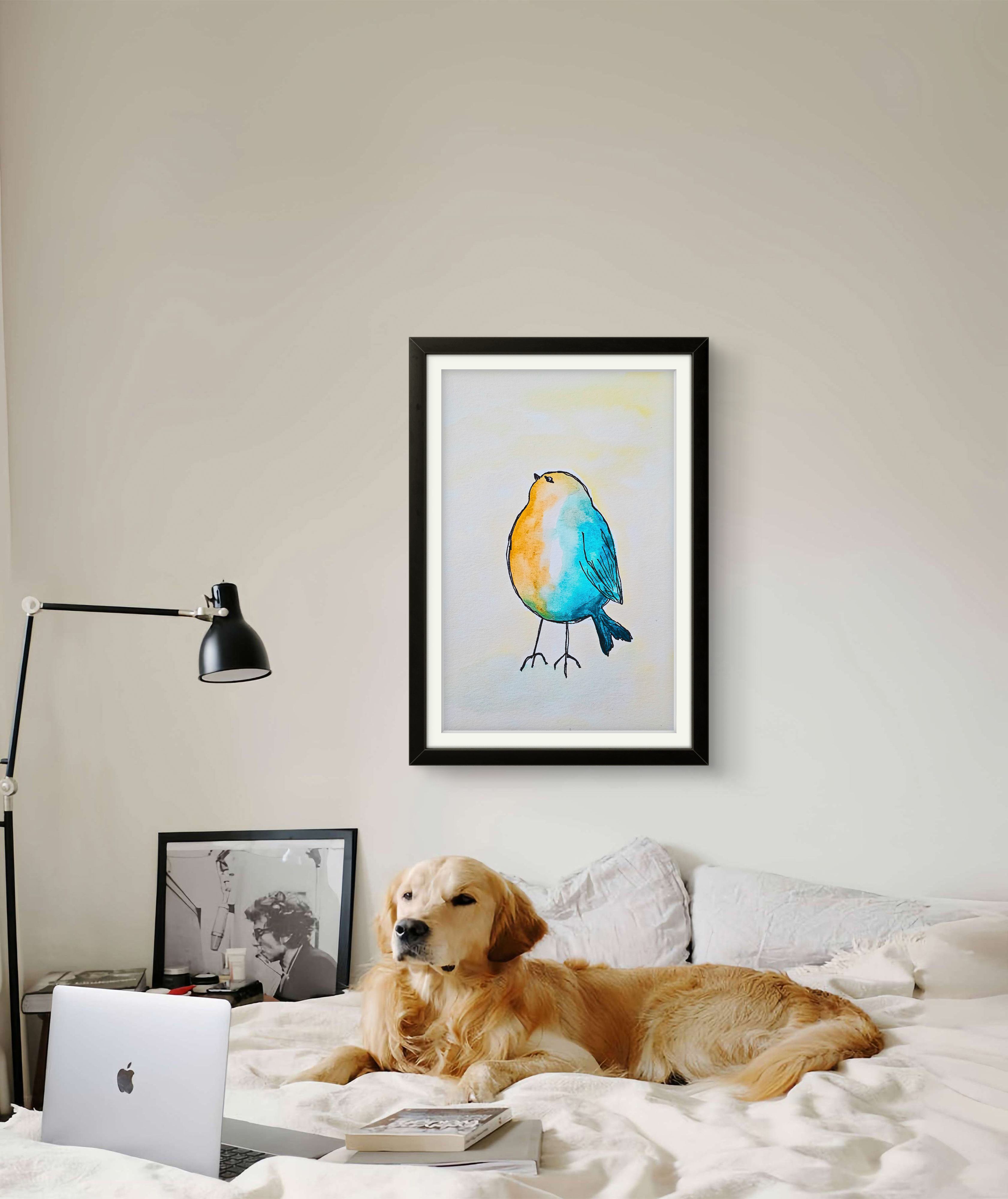 The Bird Watercolor Art Print