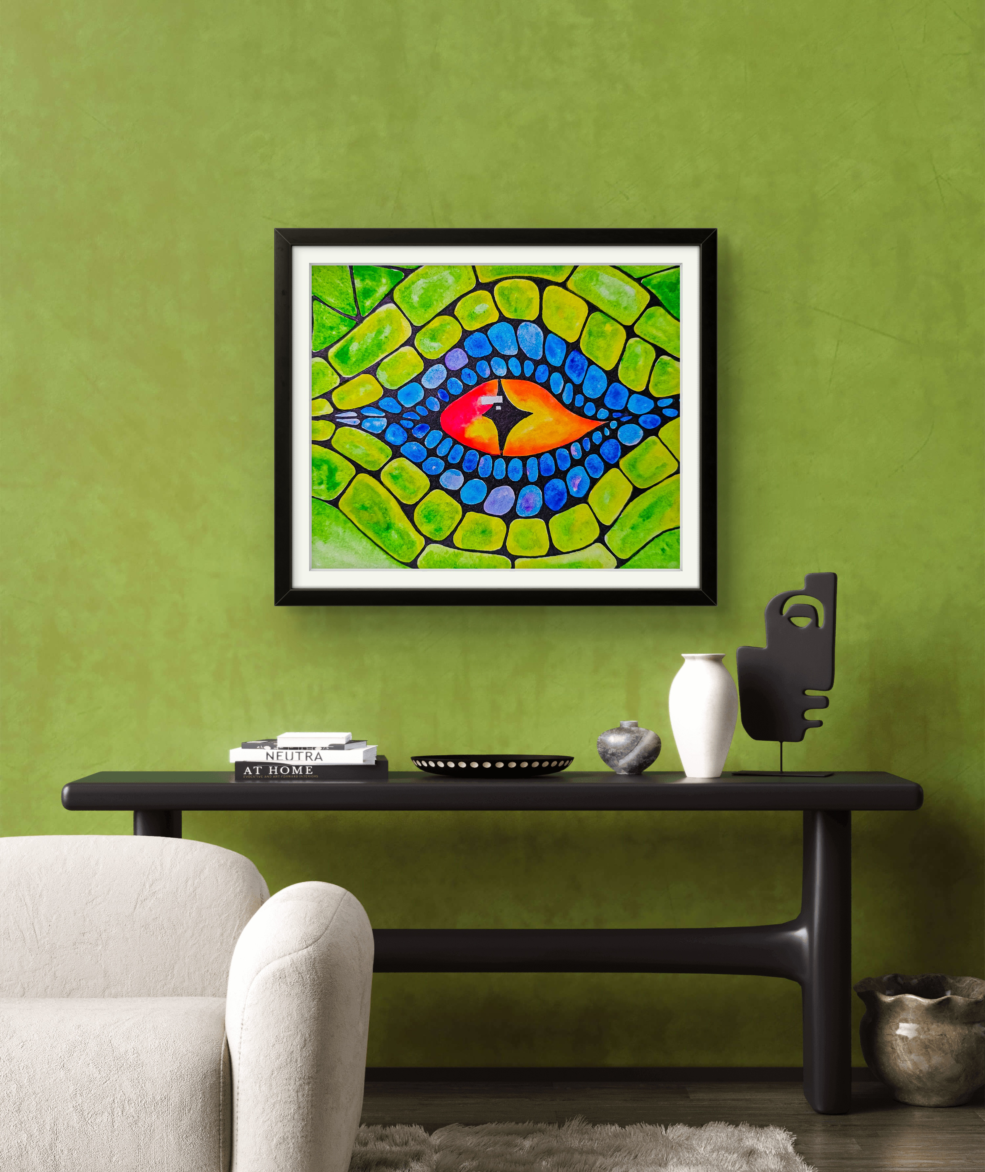 Dragon's Eye Watercolor Art Print