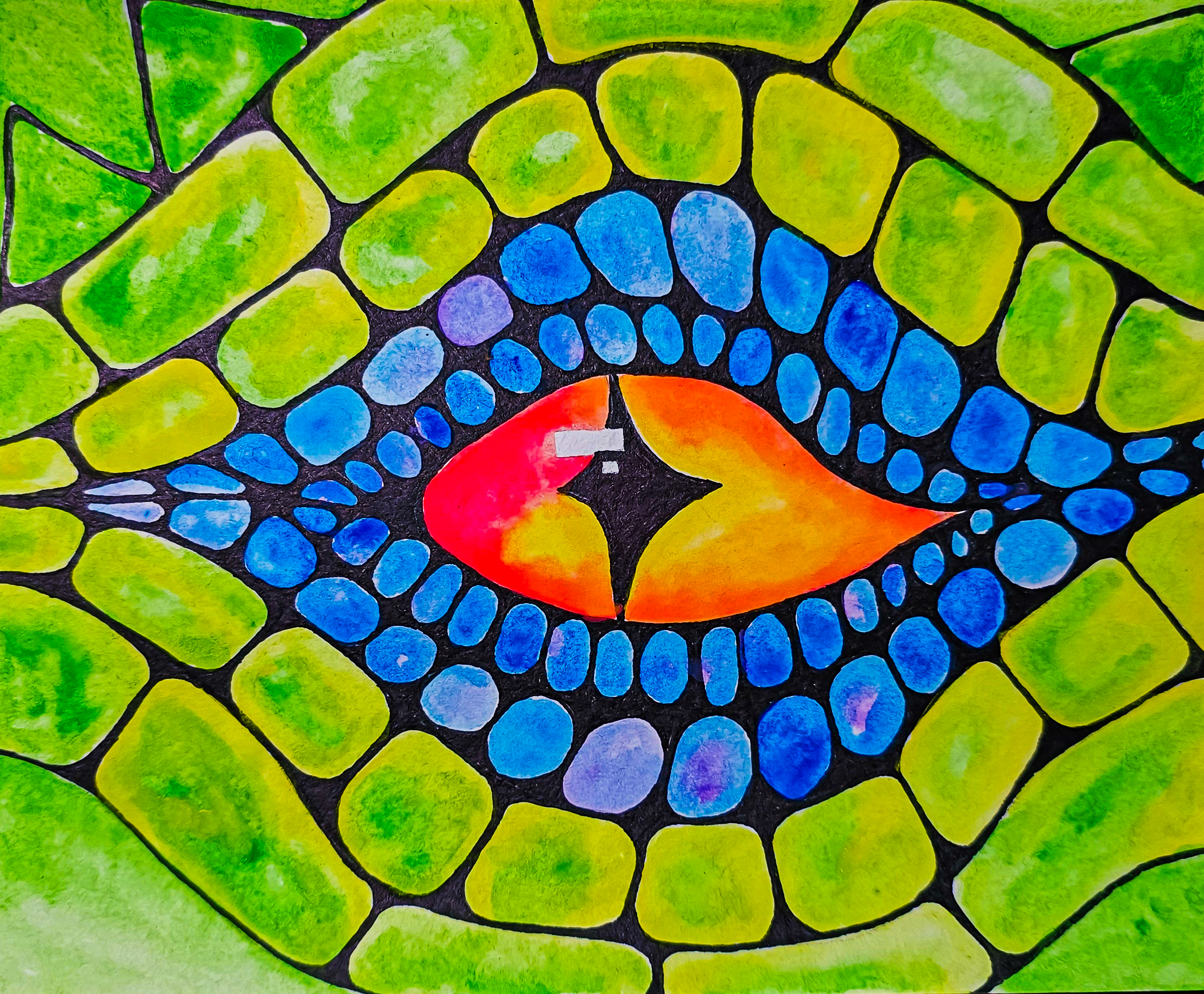 Dragon's Eye Watercolor Art Print