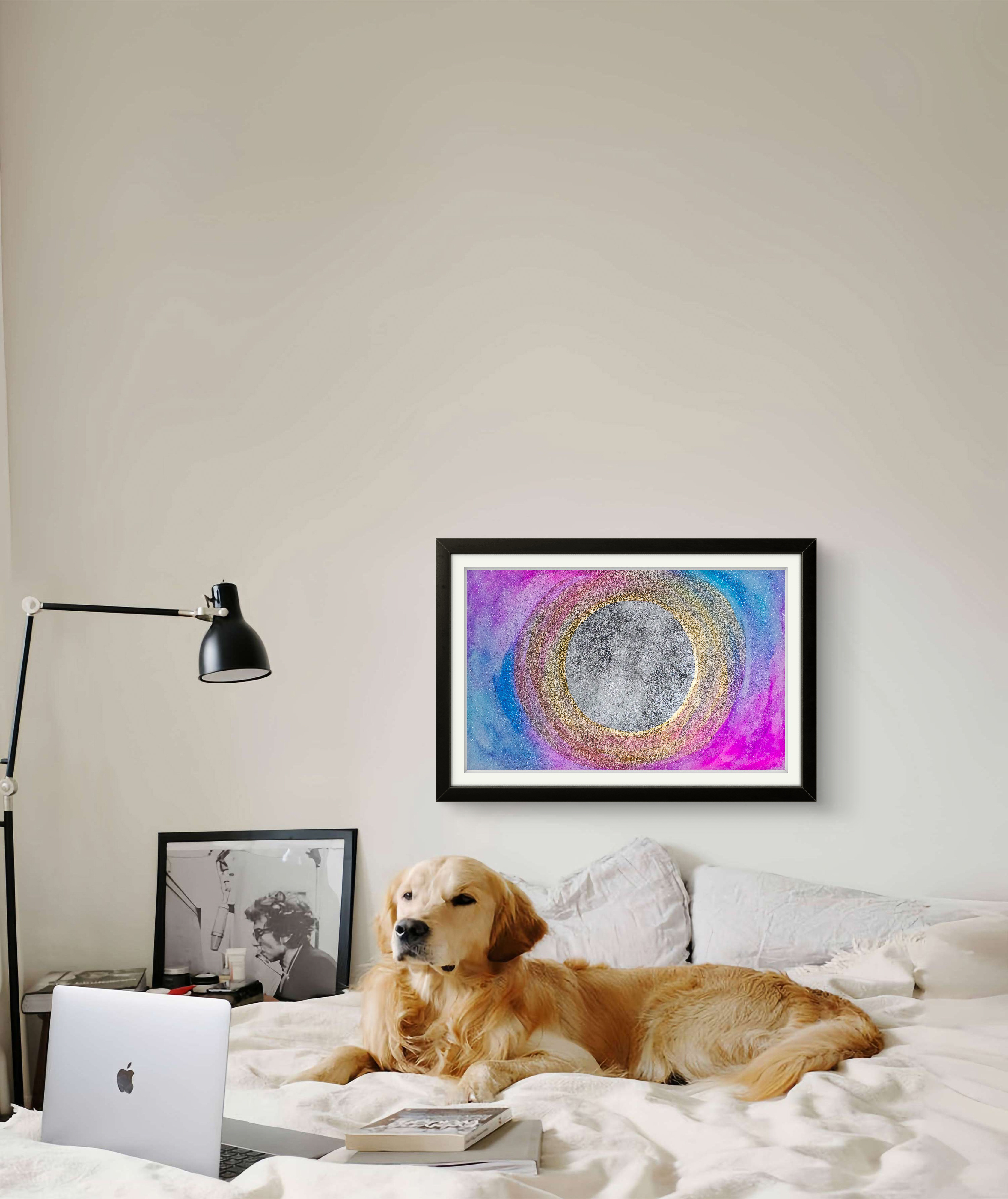 Moon Glow Watercolor Art Print