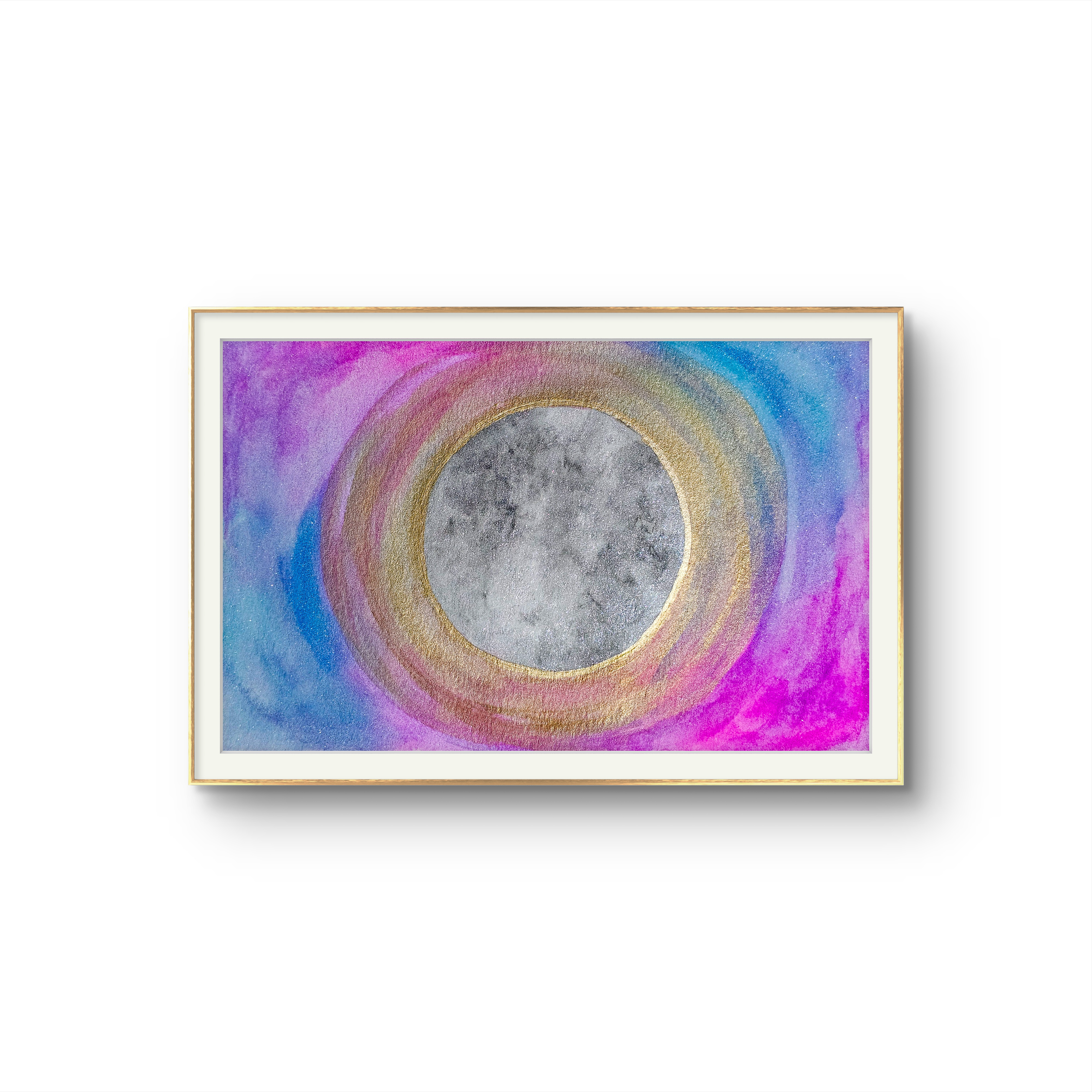 Moon Glow Watercolor Art Print