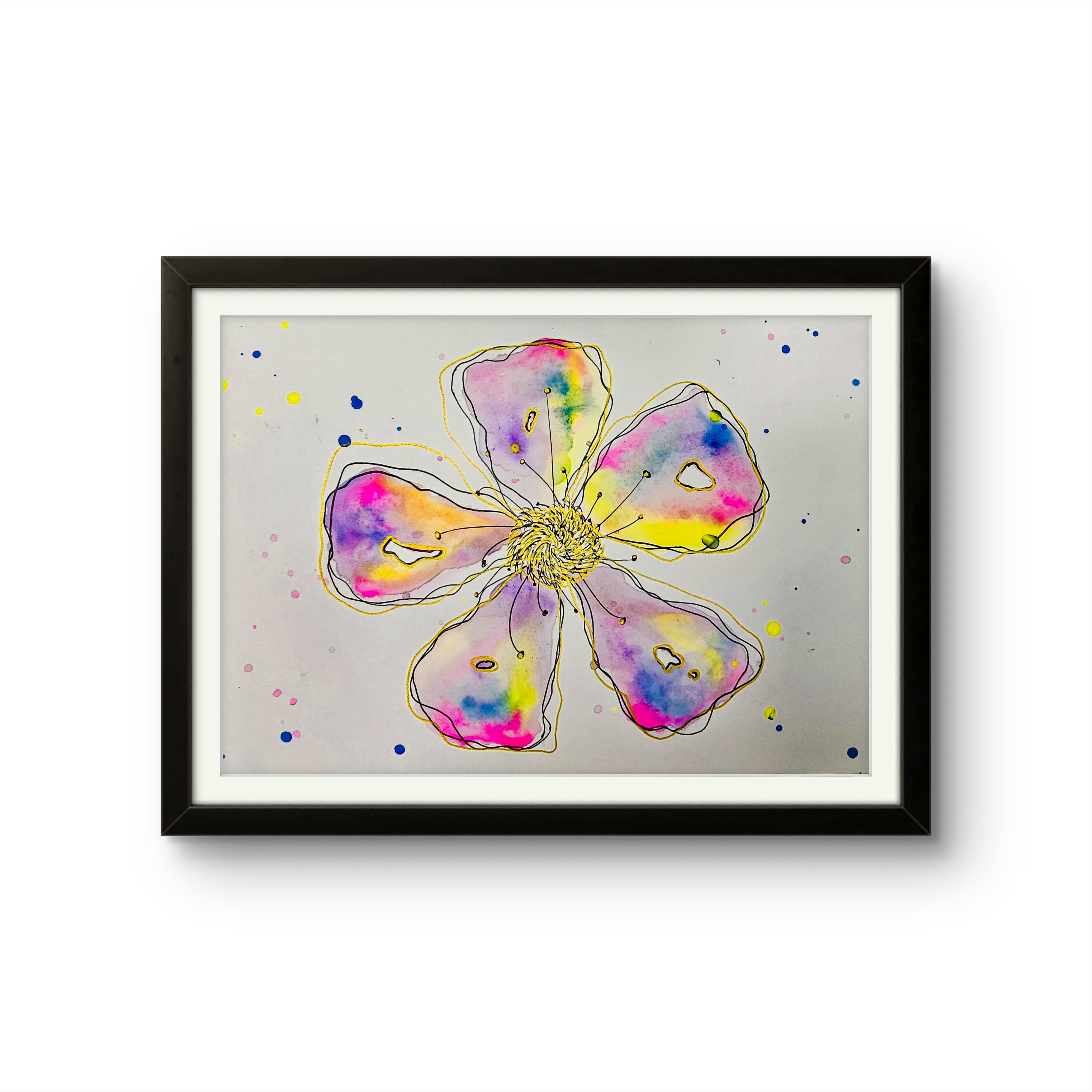 Jackie's Flower Watercolor Art Print