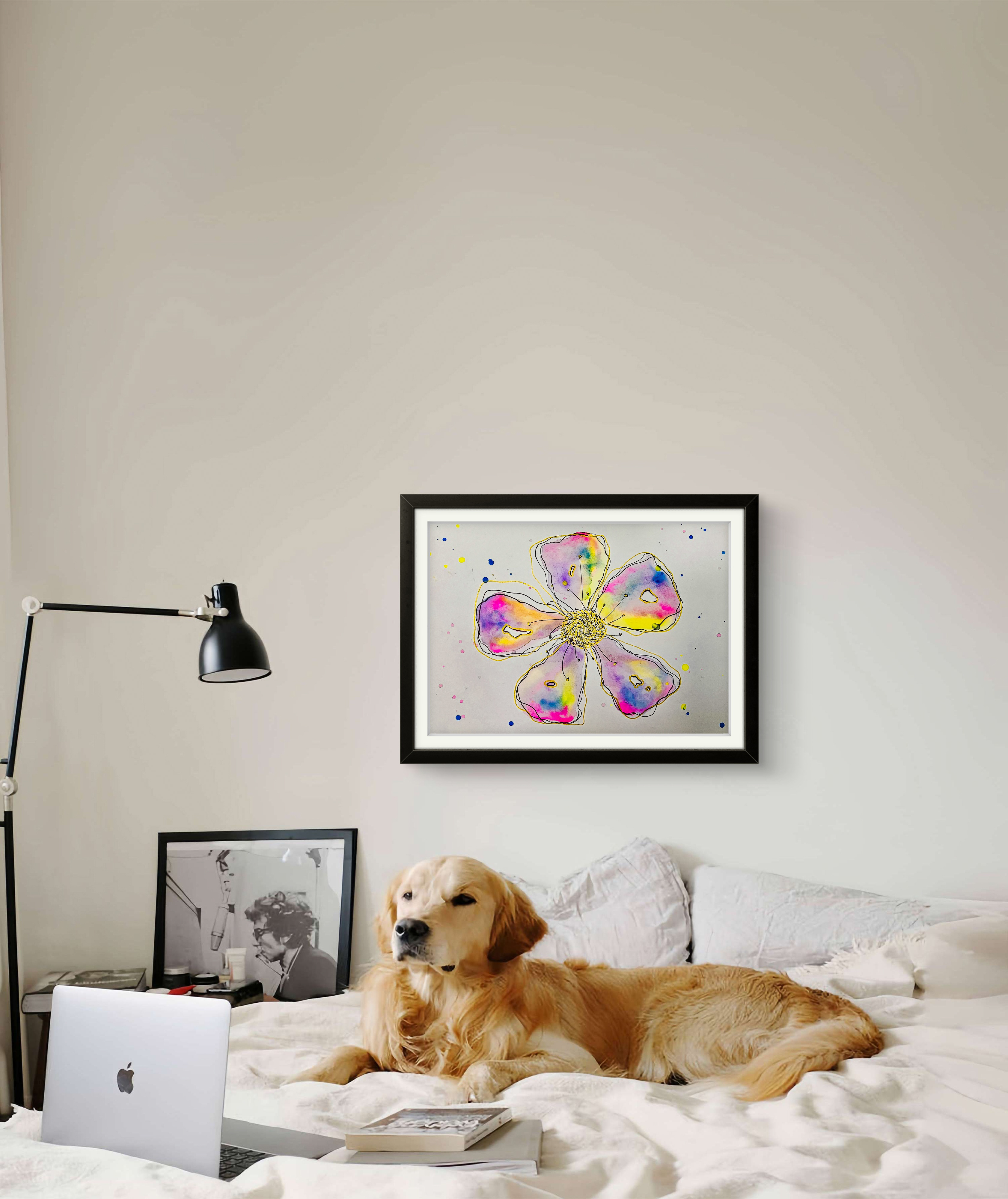 Jackie's Flower Watercolor Art Print