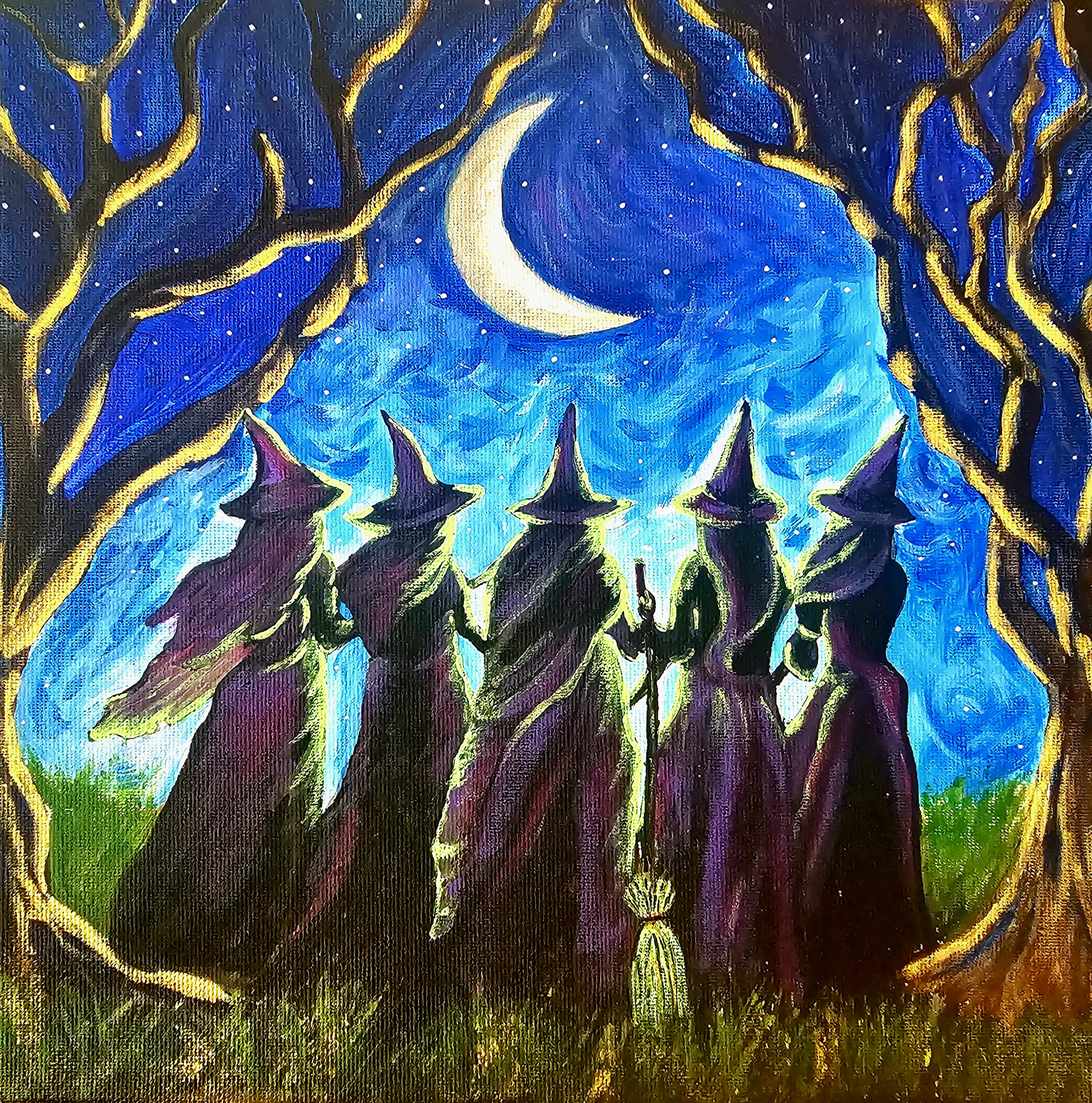 Sisters of the Moon Art Print