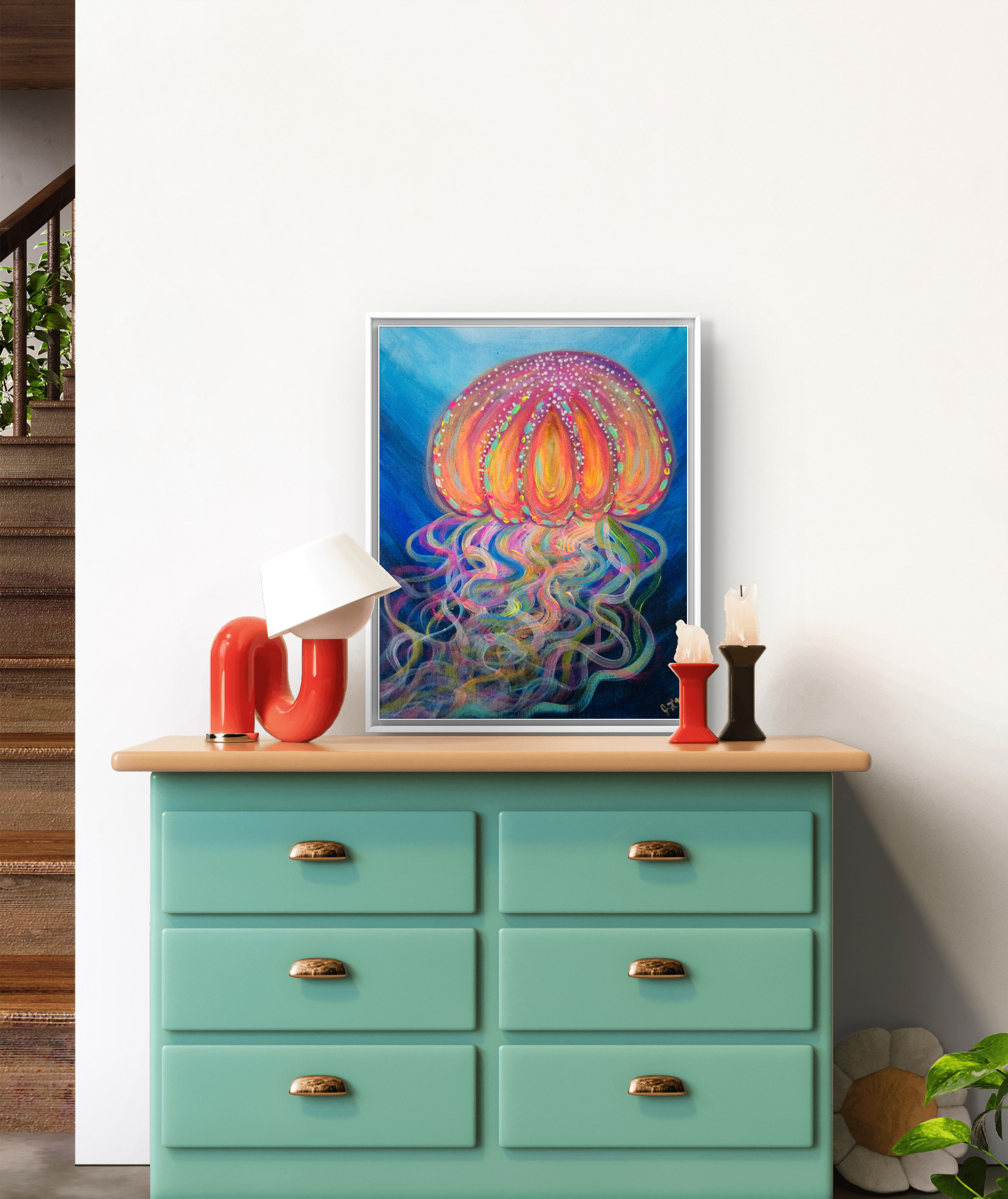 The Joyful Jellyfish Art Print