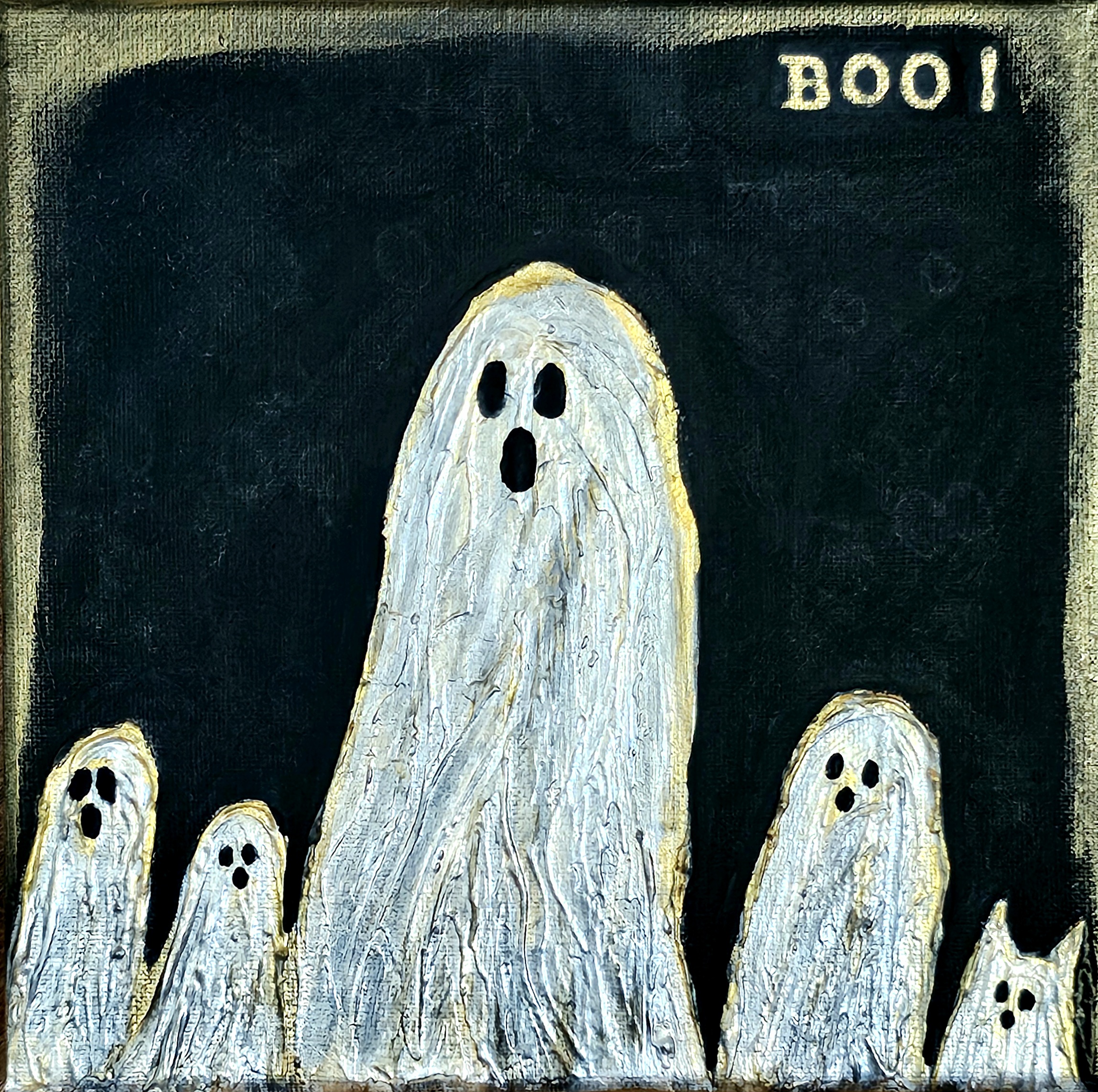 Boo! Ghost Family Art Print