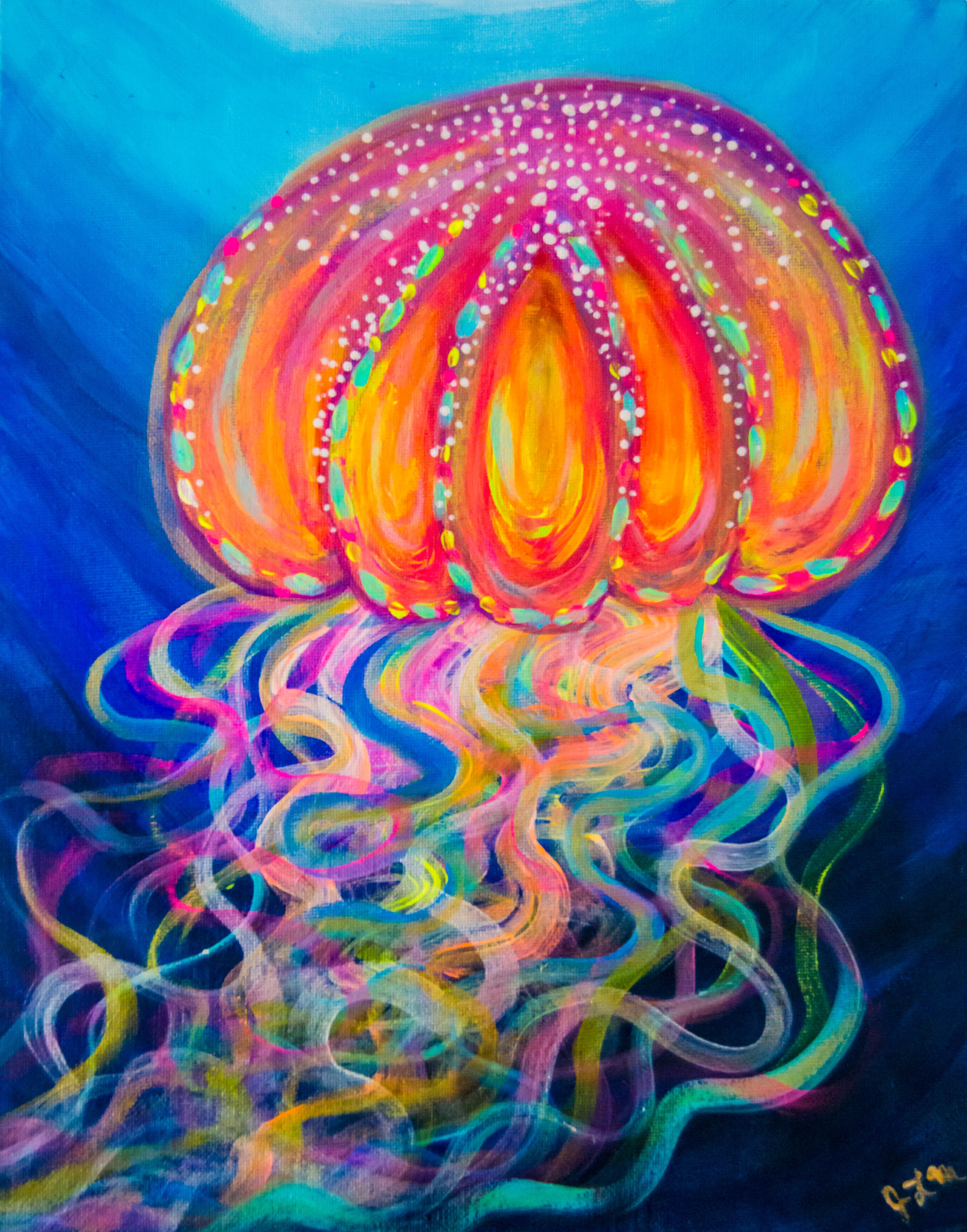 The Joyful Jellyfish Art Print