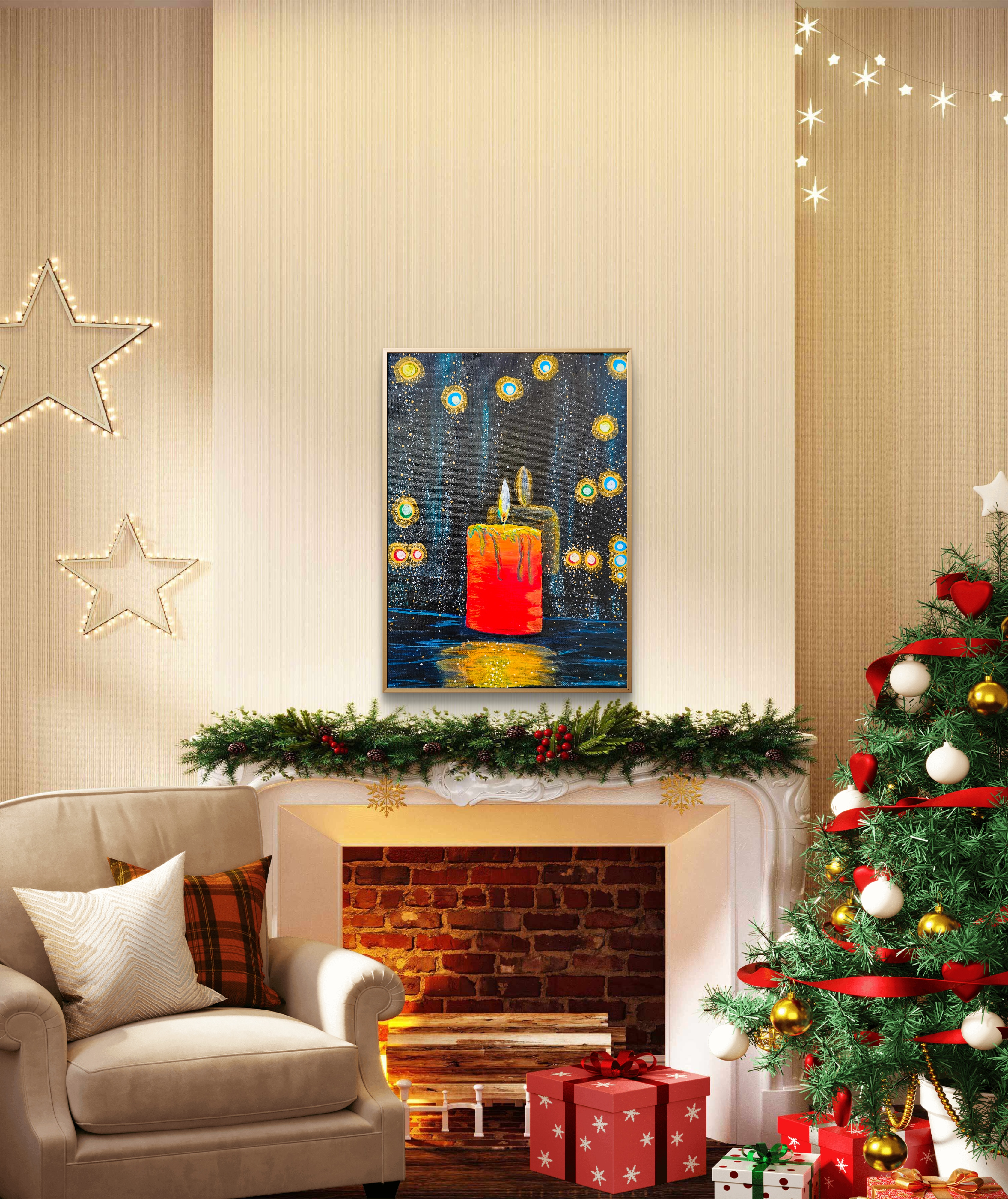 Candlelight Glow Painting