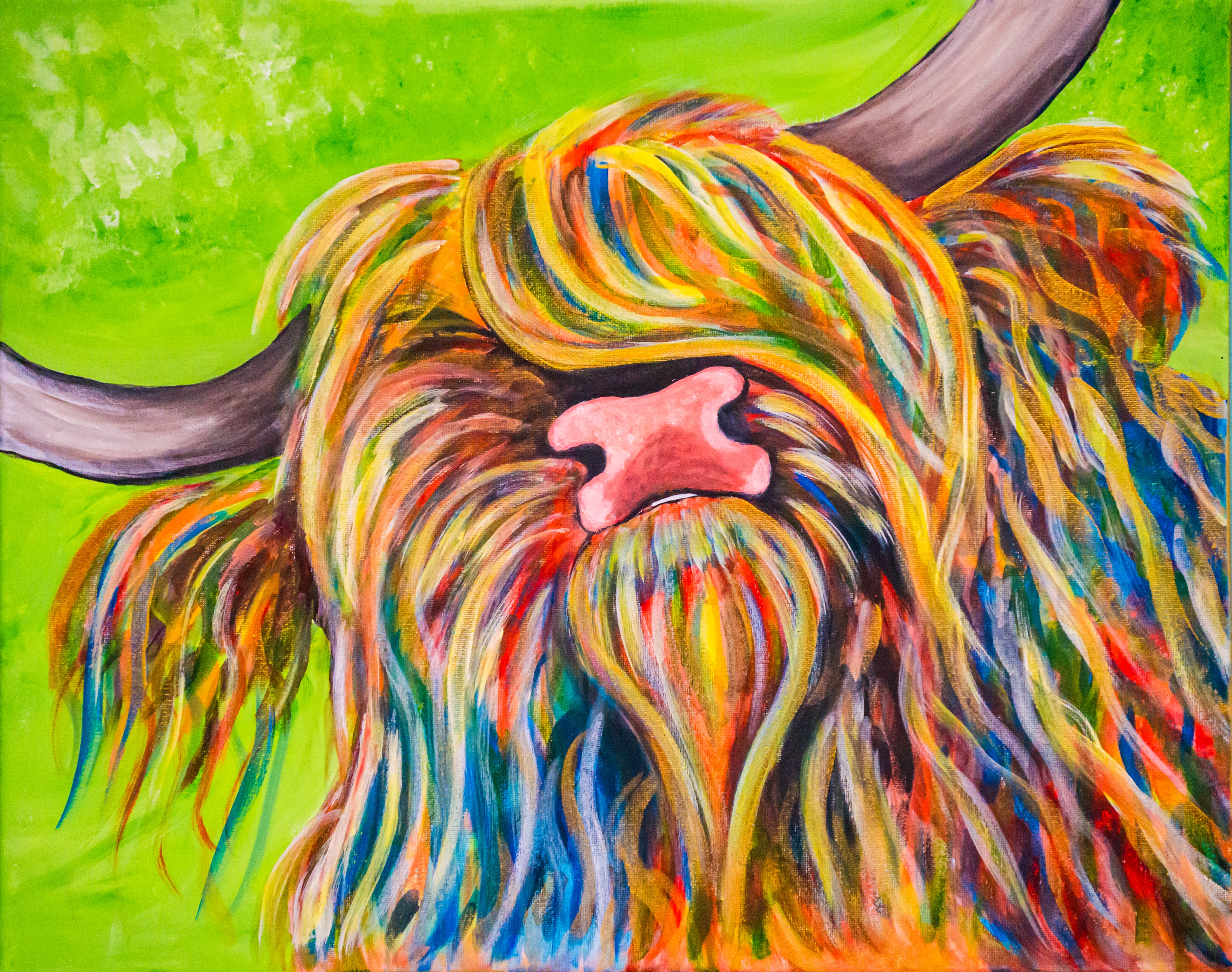 Carl The Cow Art Print