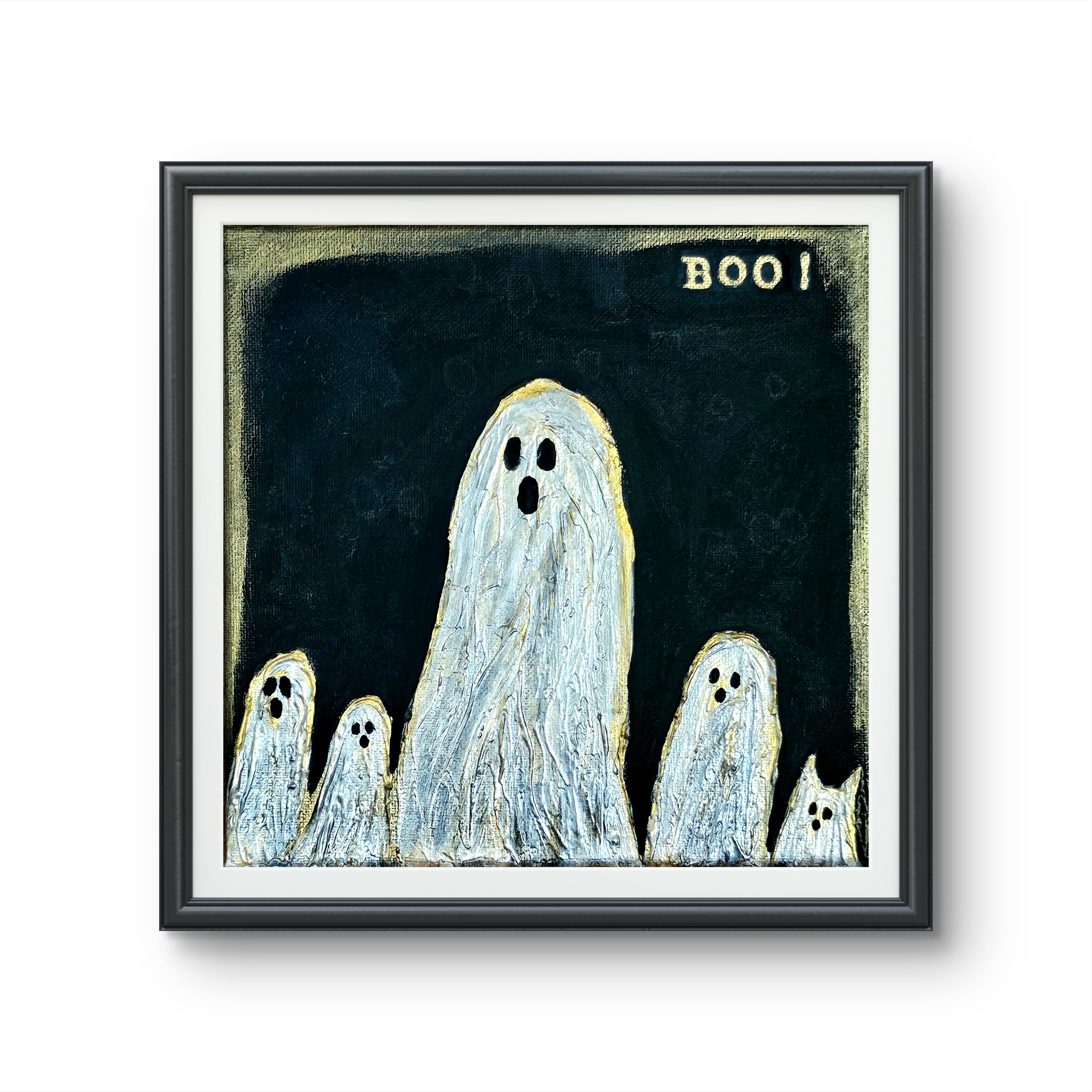 Boo! Ghost Family Art Print
