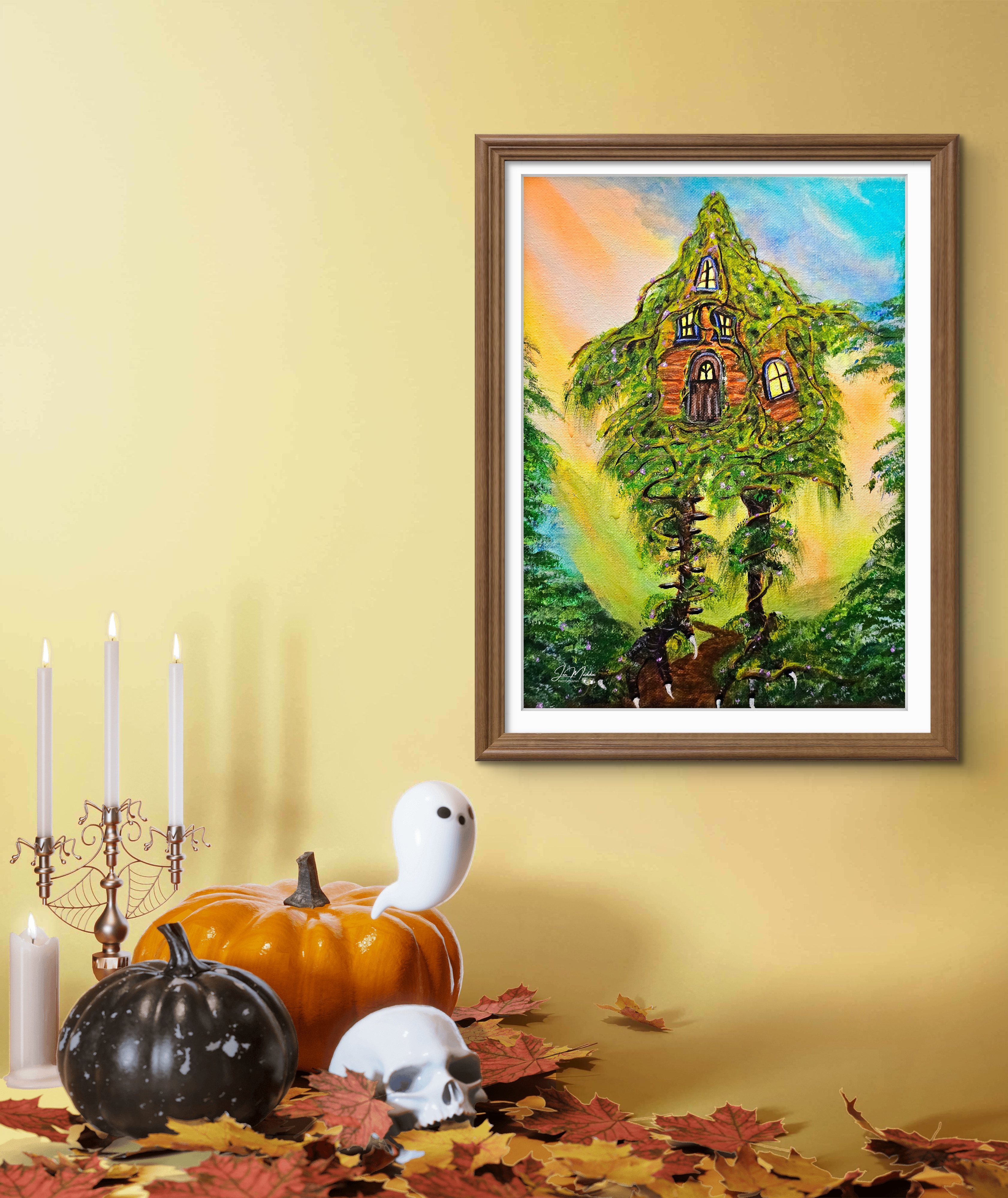 Baba Yaga Hut Art Print