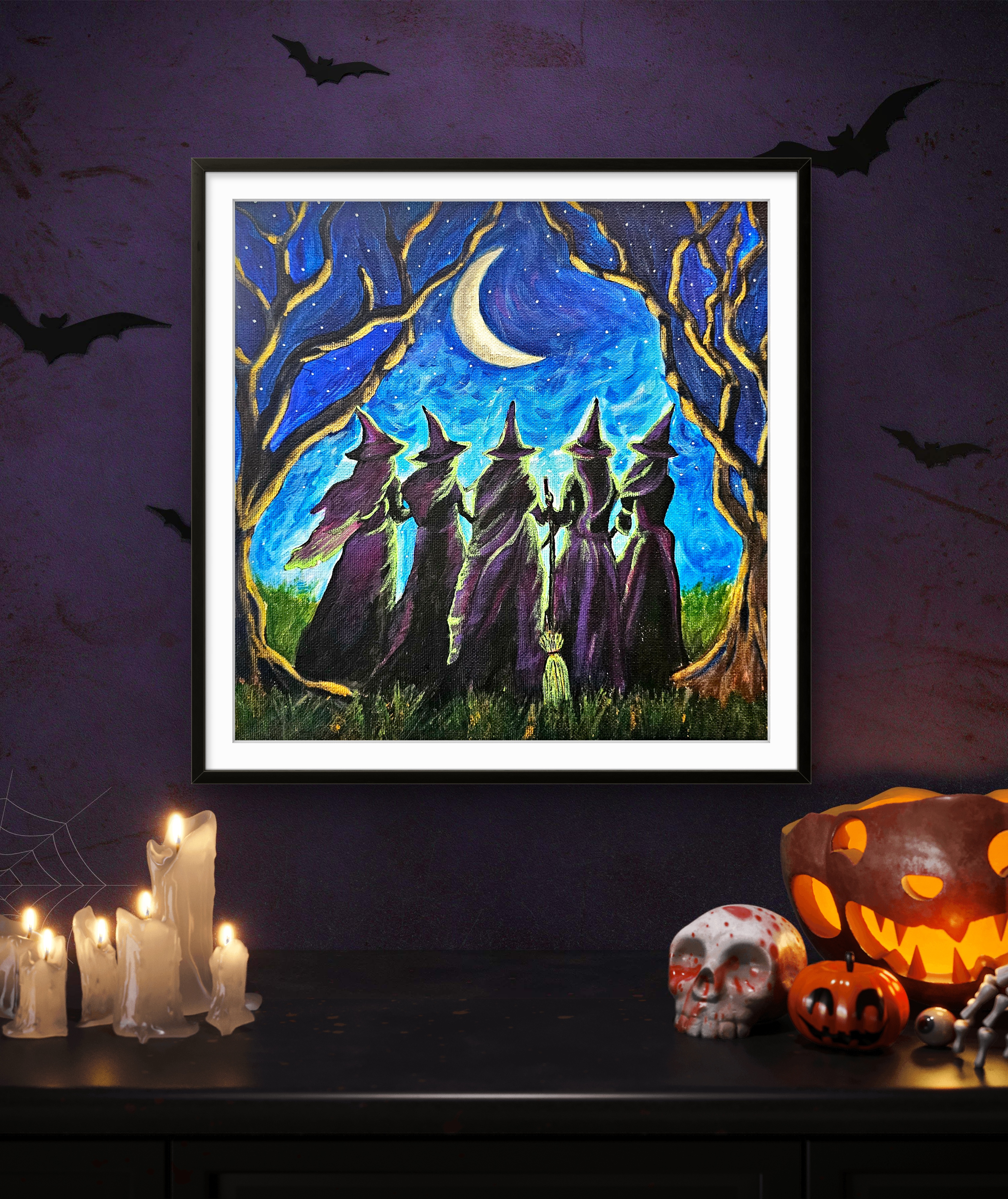 Sisters of the Moon Art Print