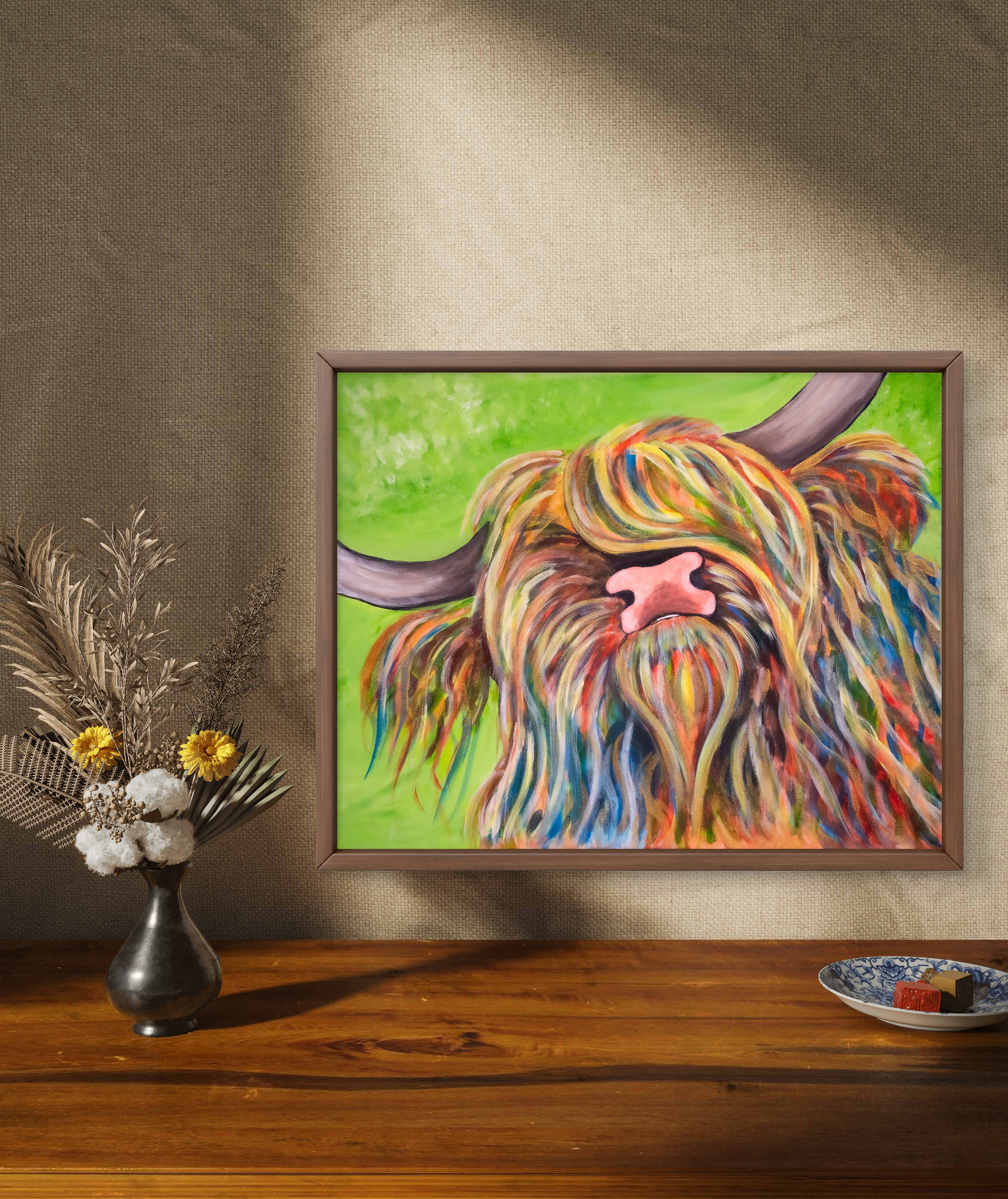 Carl The Cow Art Print