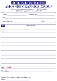 Delivery Note Pad 