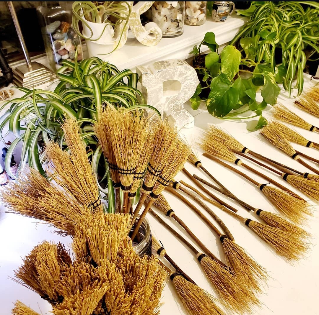 Natural Hand tied Alter Besoms