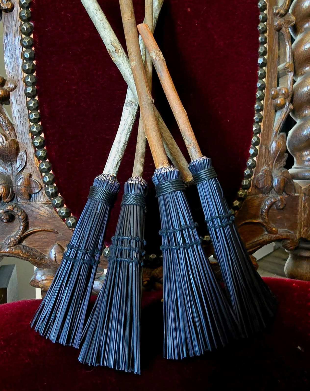 Black Hand tied Alter Besoms