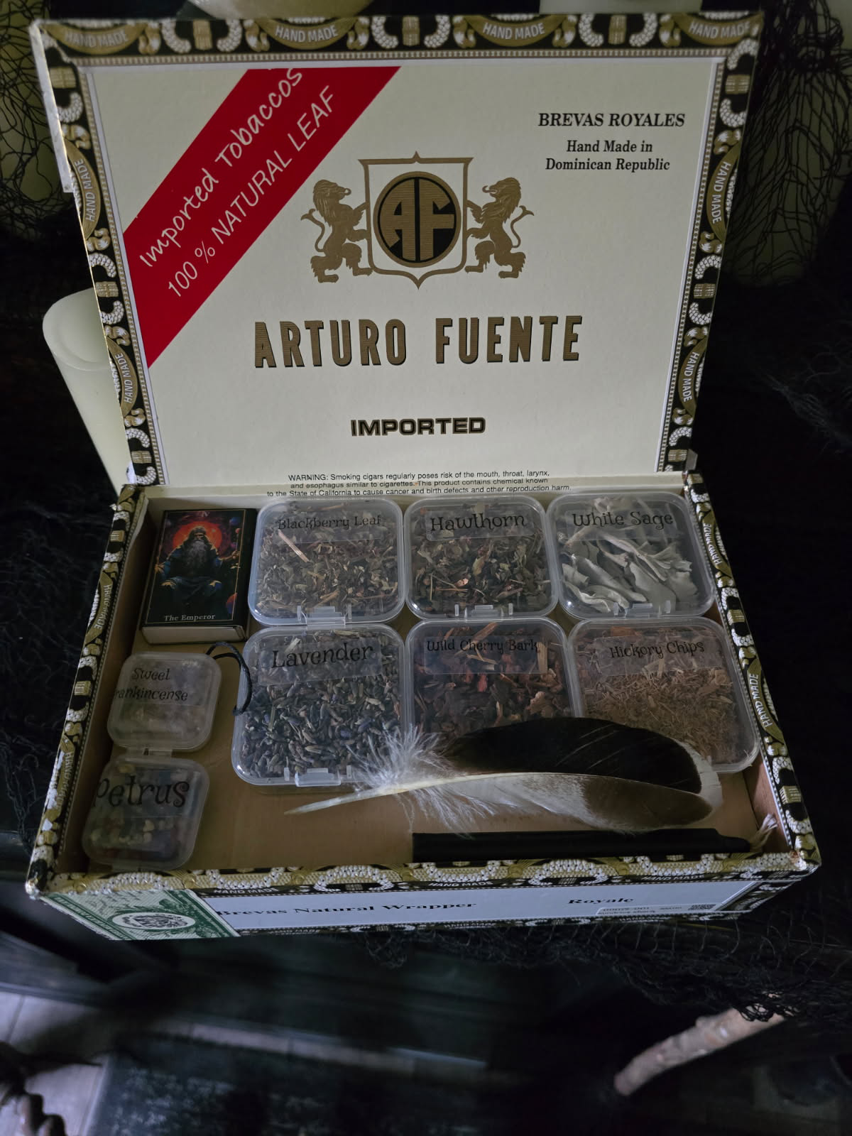 Aroma mediation cigar box  "Arturo Fuente"