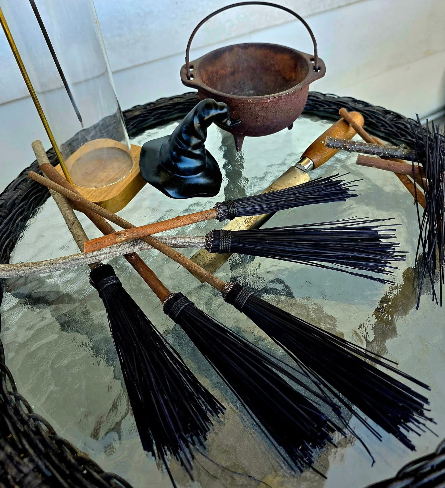 Black Hand tied Alter Besoms