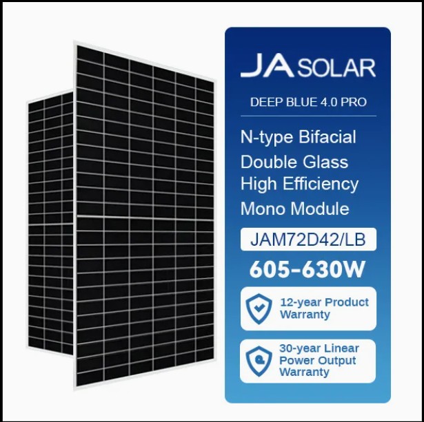 Tấm Pin Năng Lượng Mặt Trời JA Solar 625W