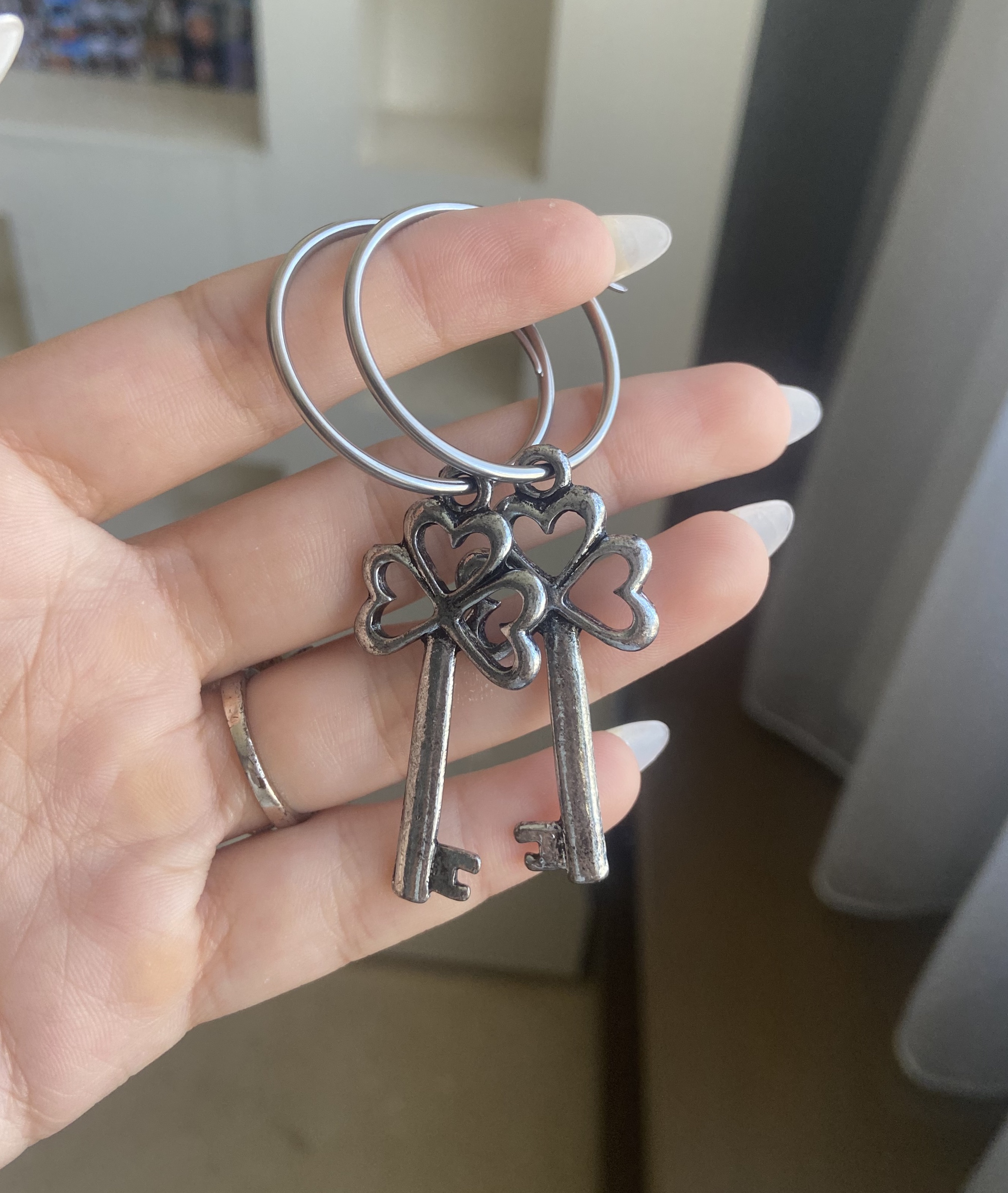 Lucky Key Earrings