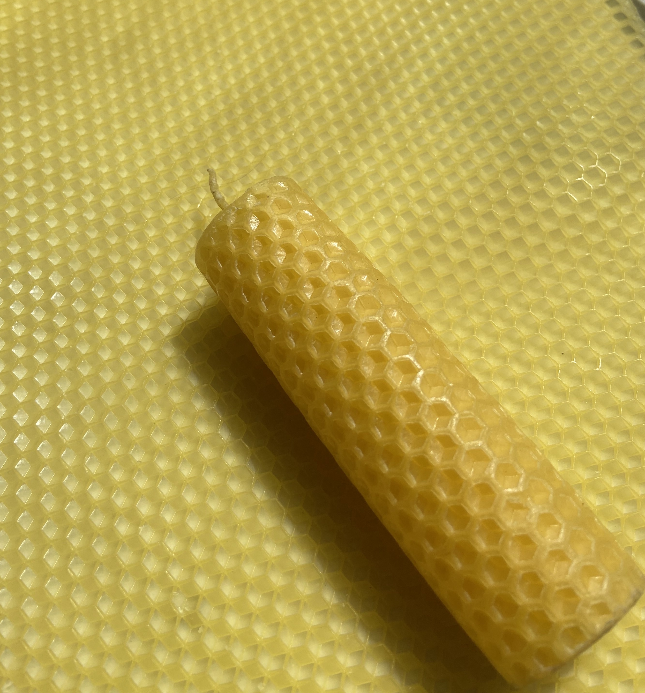Handmade Rolled Beeswax Candle
