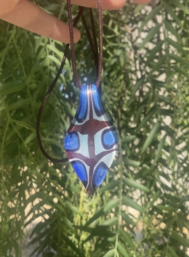 Glass Leaf Necklace