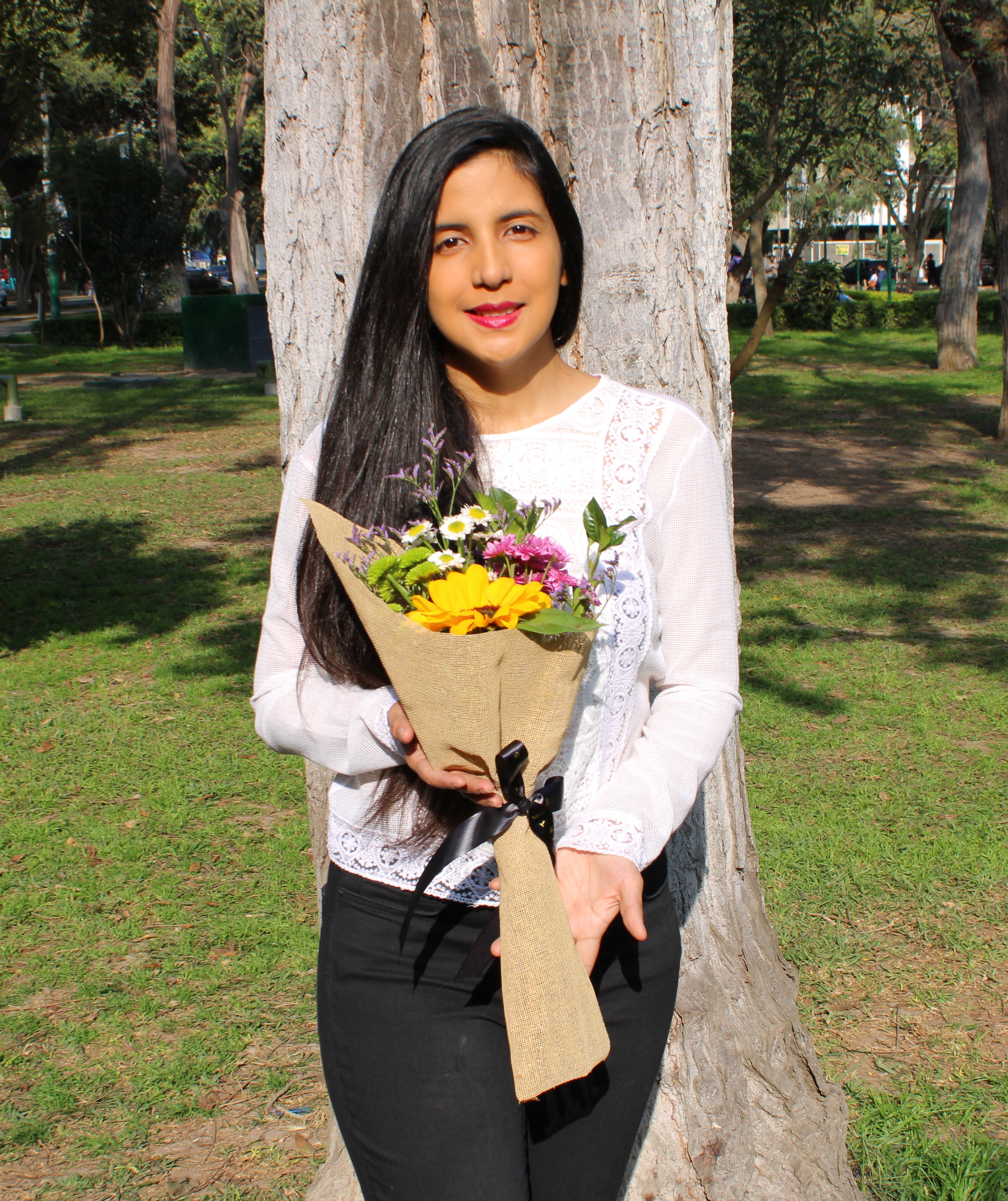 Ramo de 1 girasol y margaritas