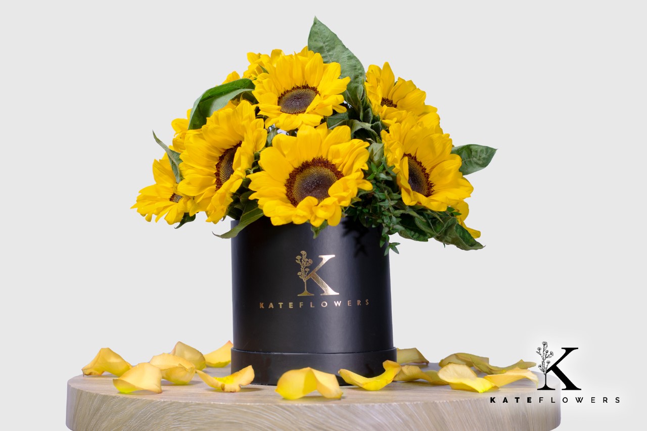 Box de 10 girasoles