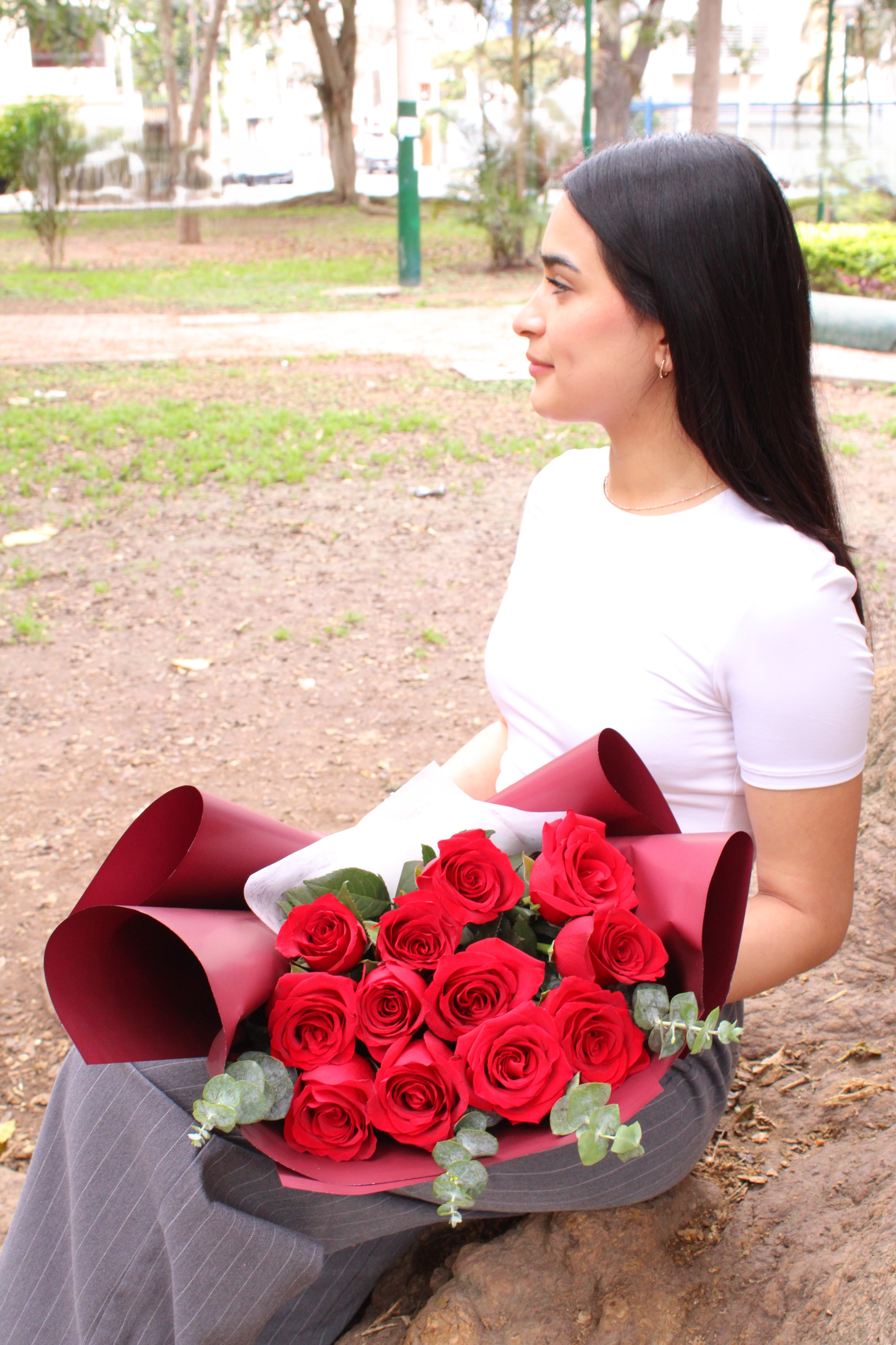 Ramo de 12 rosas rojas