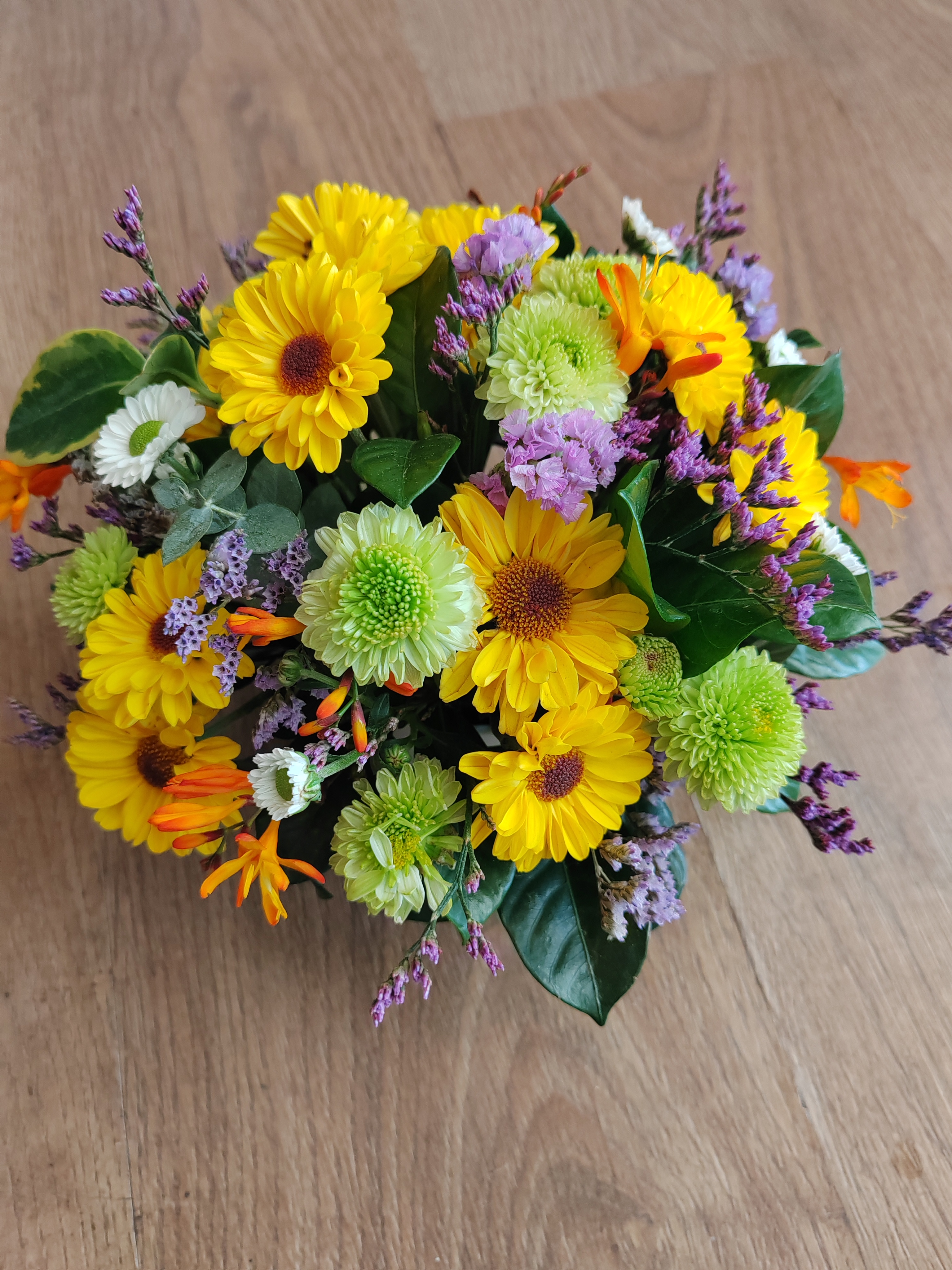 Mini arreglo floral de margaritas